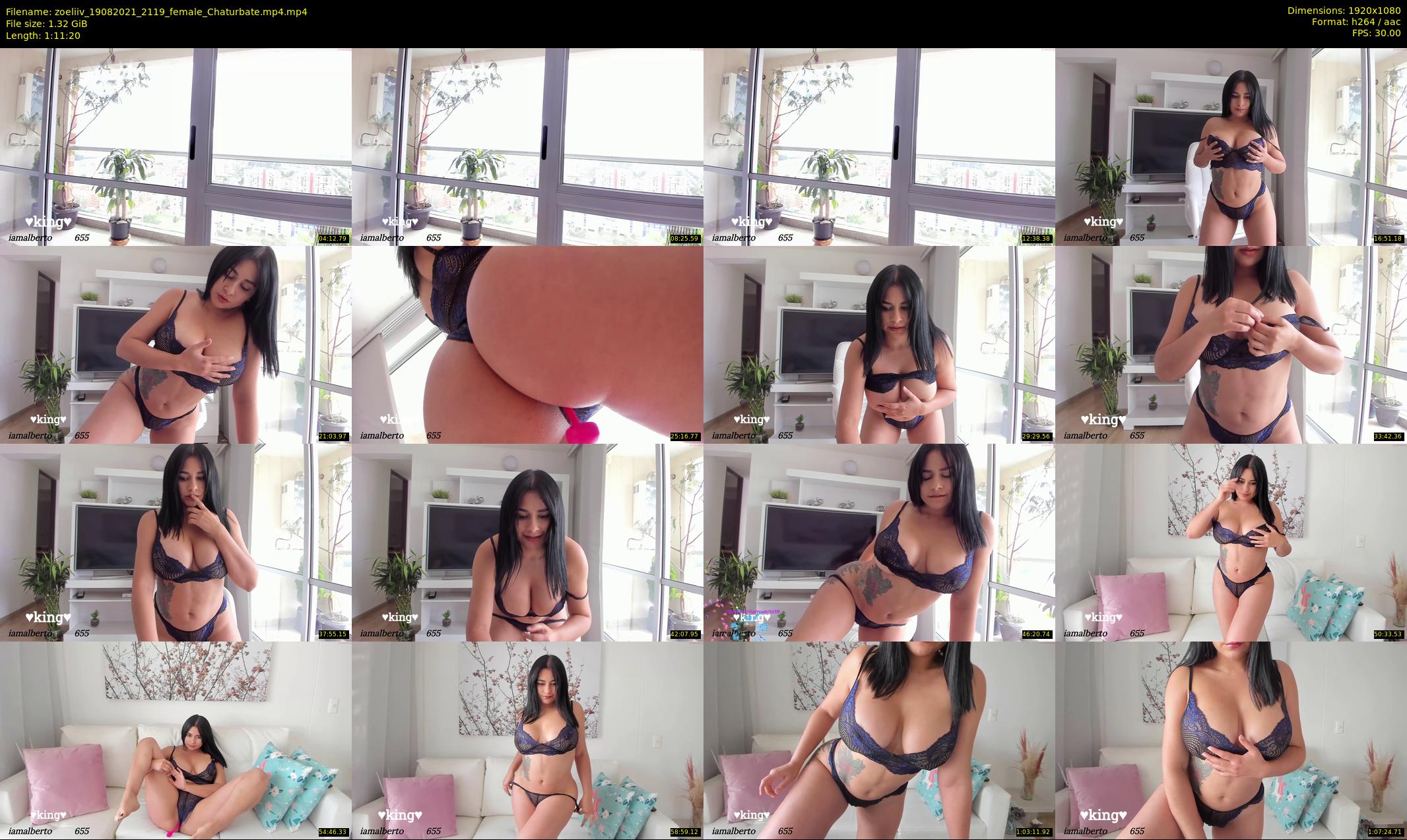 zoeliiv — 72 minute Chaturbate female cam show recording, 1080p, Aug 19, 2021