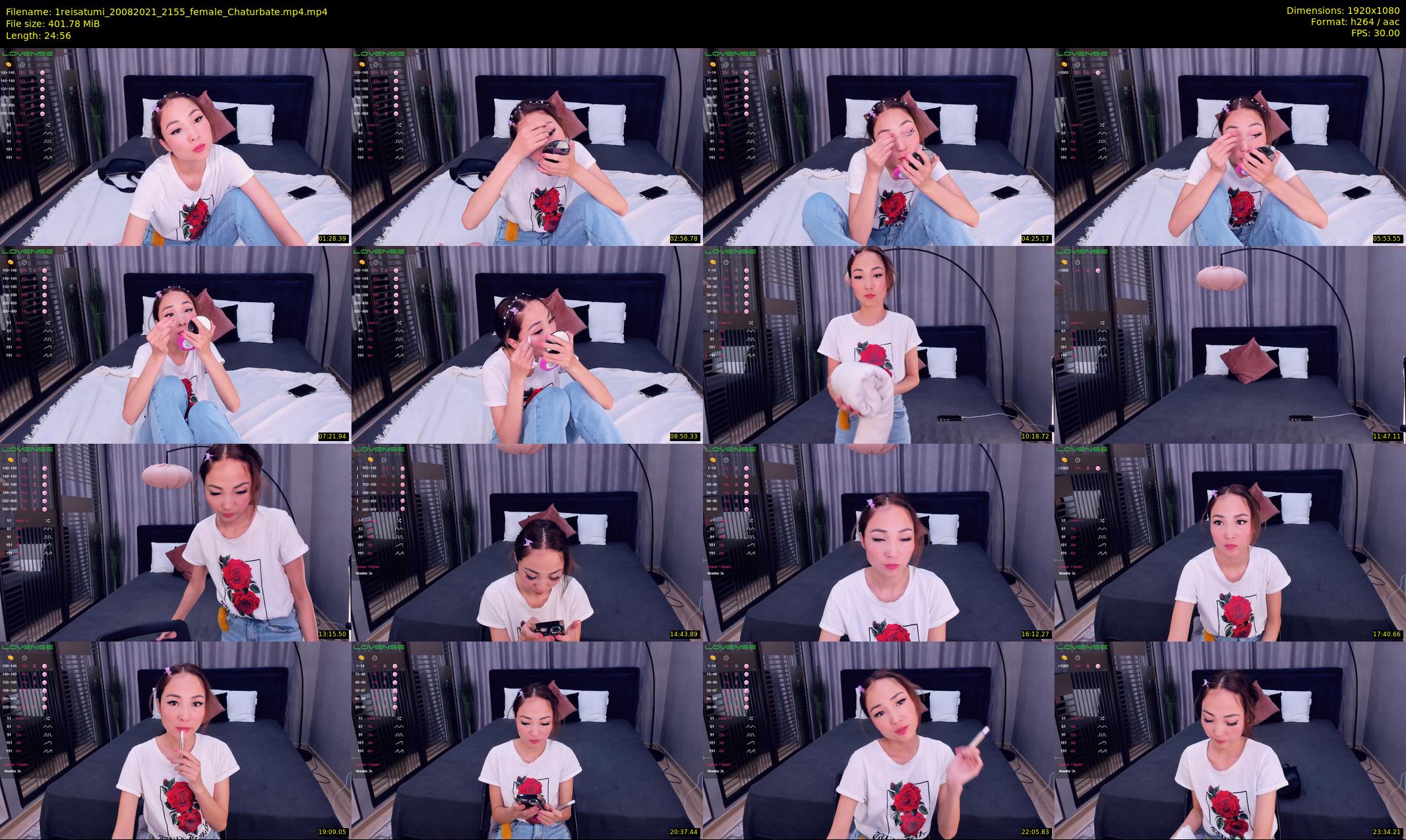 1reisatumi — 25 minute Chaturbate female cam show recording, 1080p, Aug 20, 2021