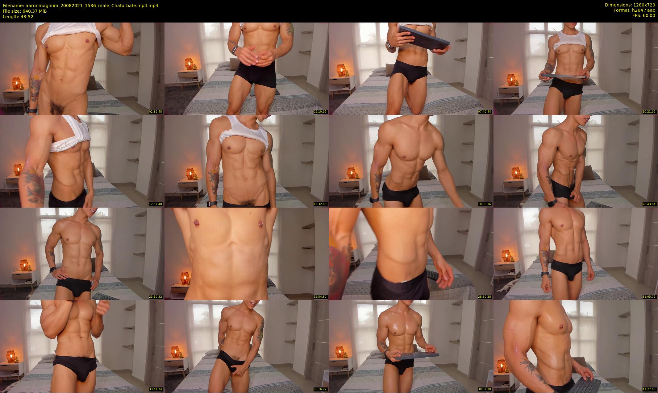 aaronmagnum — 44 minute Chaturbate male cam show recording, 720p, Aug 20, 2021