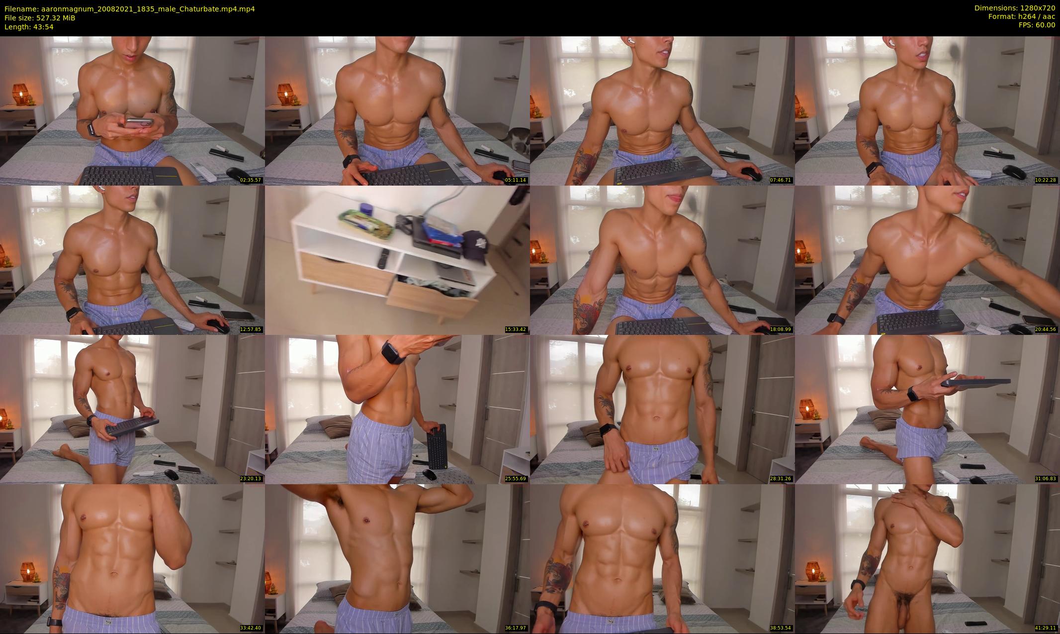 aaronmagnum — 44 minute Chaturbate male cam show recording, 720p, Aug 20, 2021