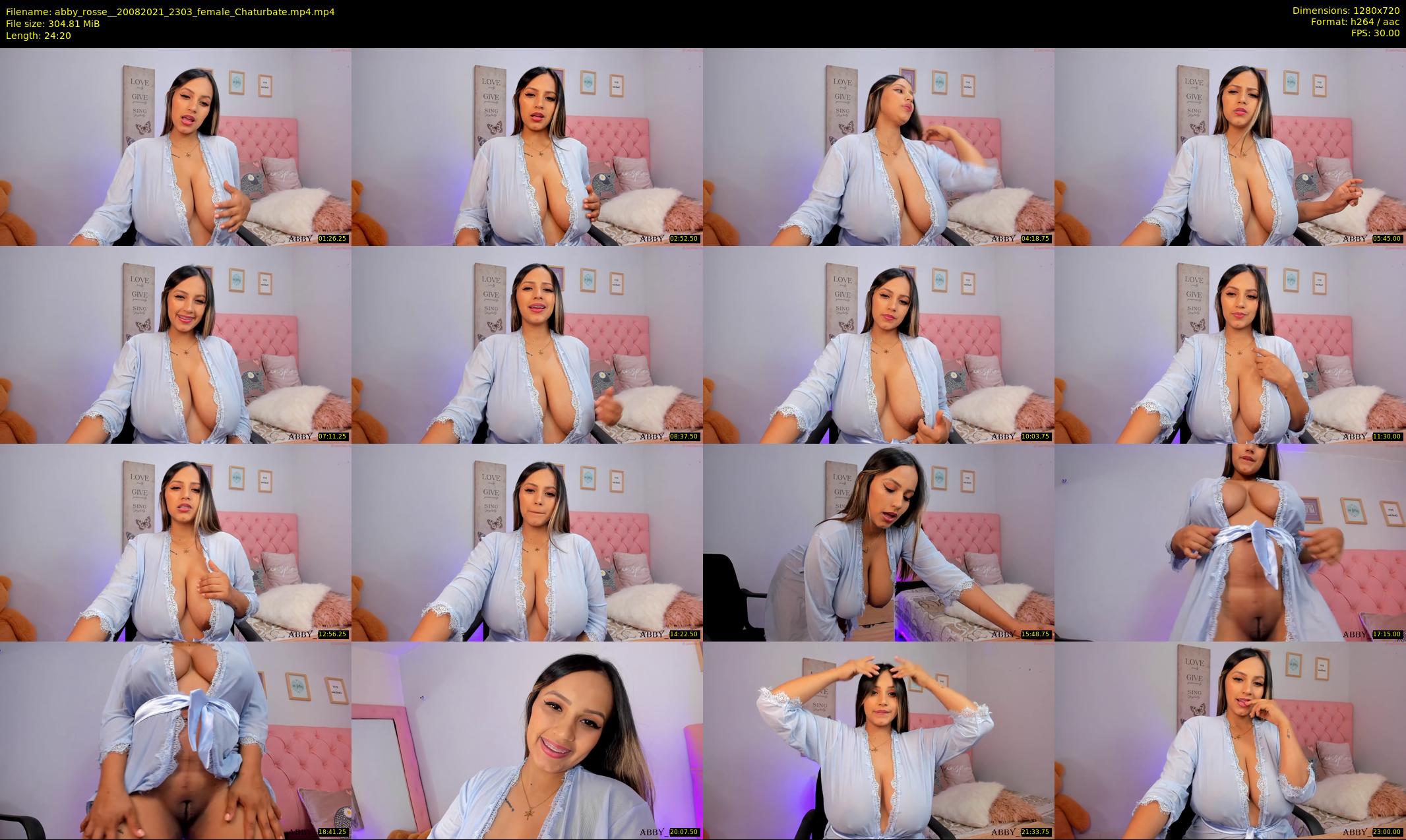 abby_rosse_ — 25 minute Chaturbate female cam show recording, 720p, Aug 20, 2021