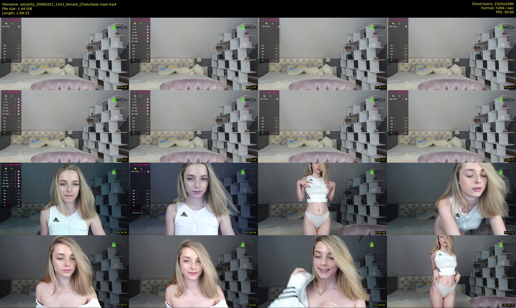 adrykilly — 70 minute Chaturbate female cam show recording, 1080p, Aug 20, 2021