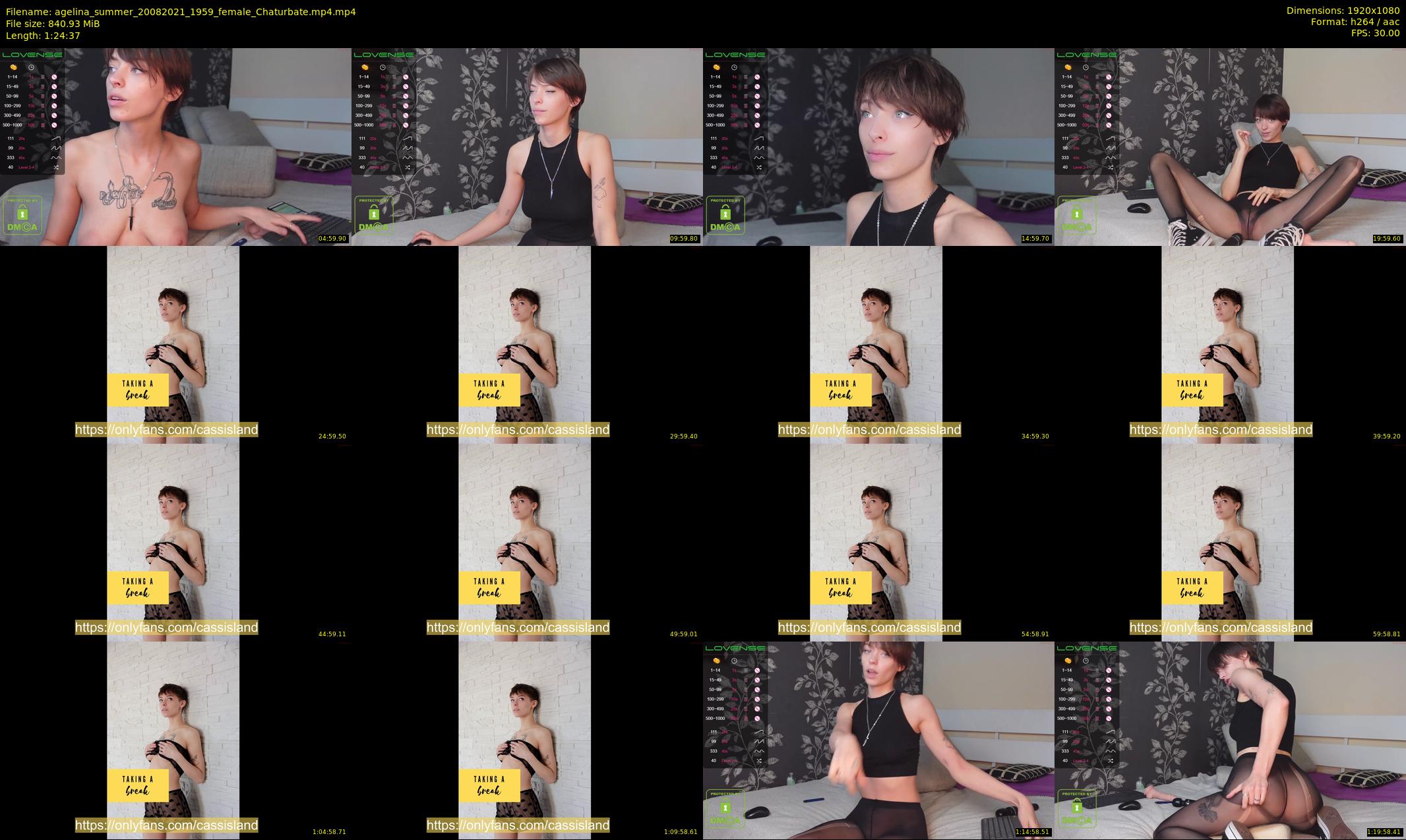 agelina_summer — 85 minute Chaturbate female cam show recording, 1080p, Aug 20, 2021