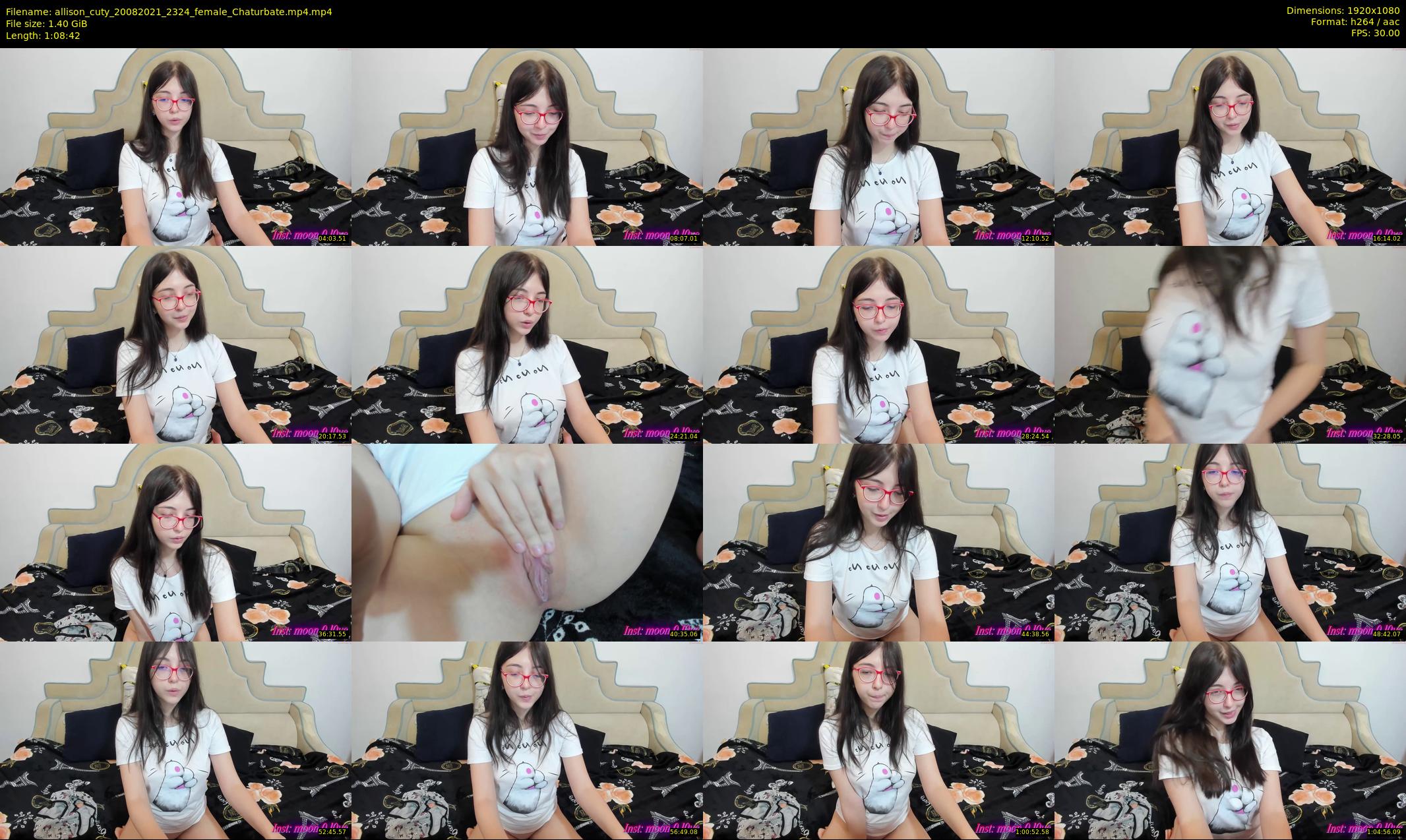 allison_cuty — 69 minute Chaturbate female cam show recording, 1080p, Aug 20, 2021