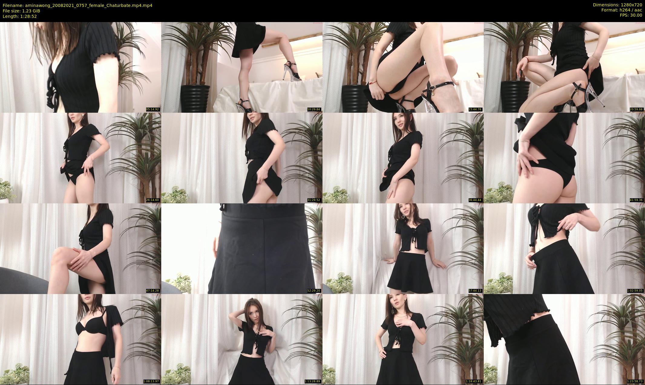 aminawong — 89 minute Chaturbate female cam show recording, 720p, Aug 20, 2021
