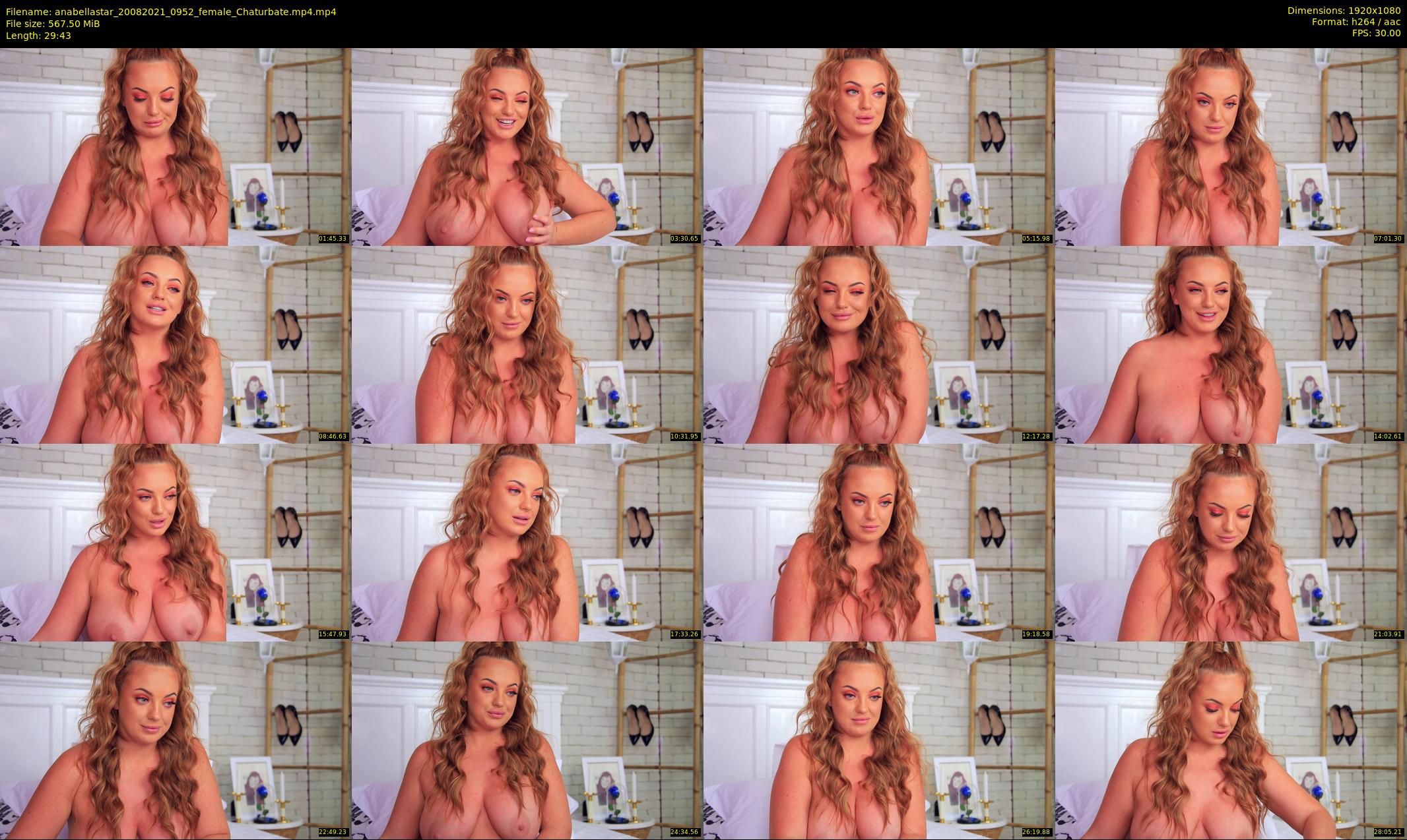 anabellastar — 30 minute Chaturbate female cam show recording, 1080p, Aug 20, 2021