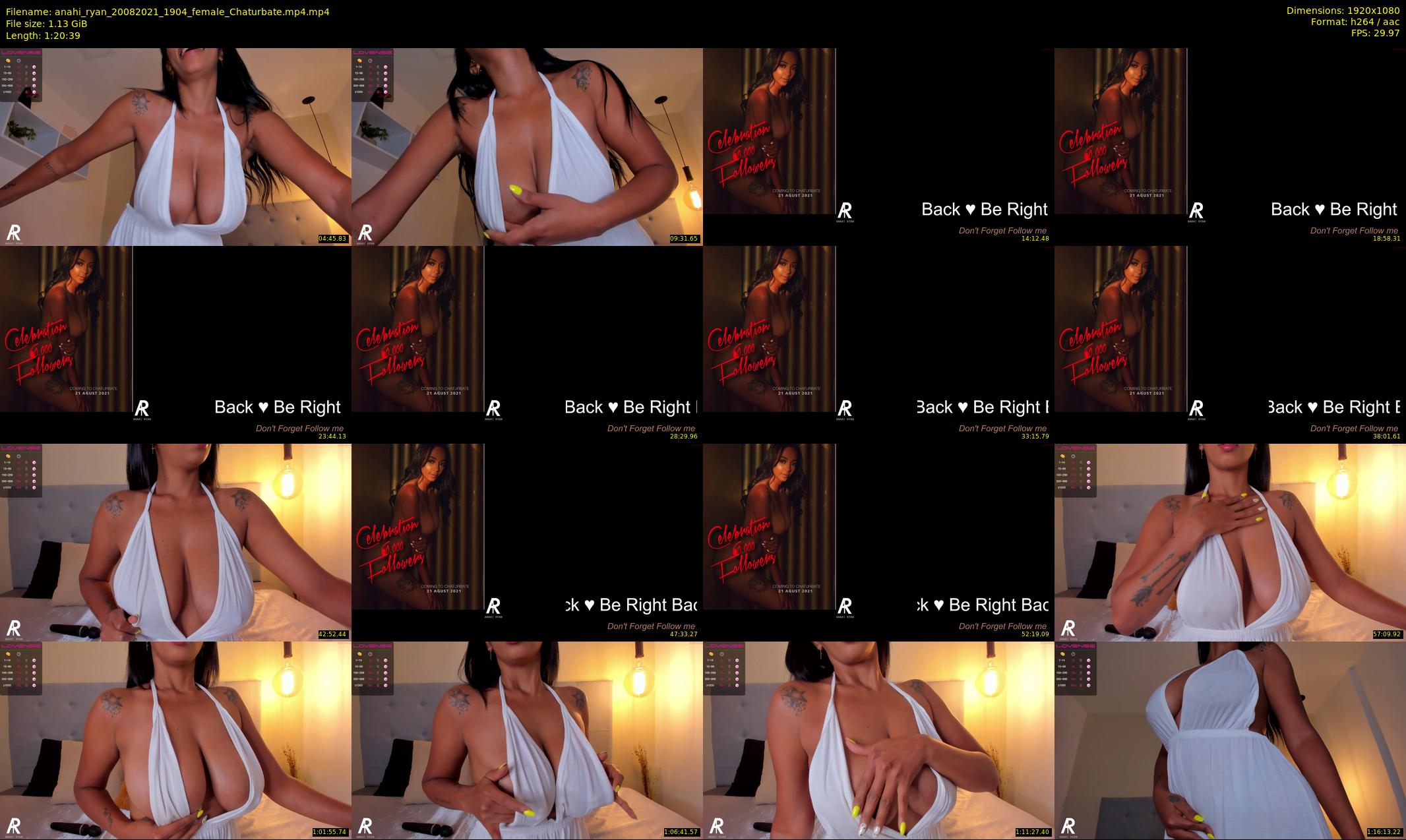 anahi_ryan — 81 minute Chaturbate female cam show recording, 1080p, Aug 20, 2021