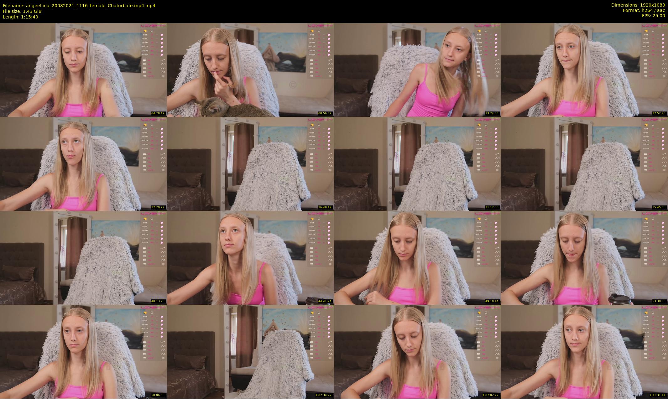 angeellina — 76 minute Chaturbate female cam show recording, 1080p, Aug 20, 2021