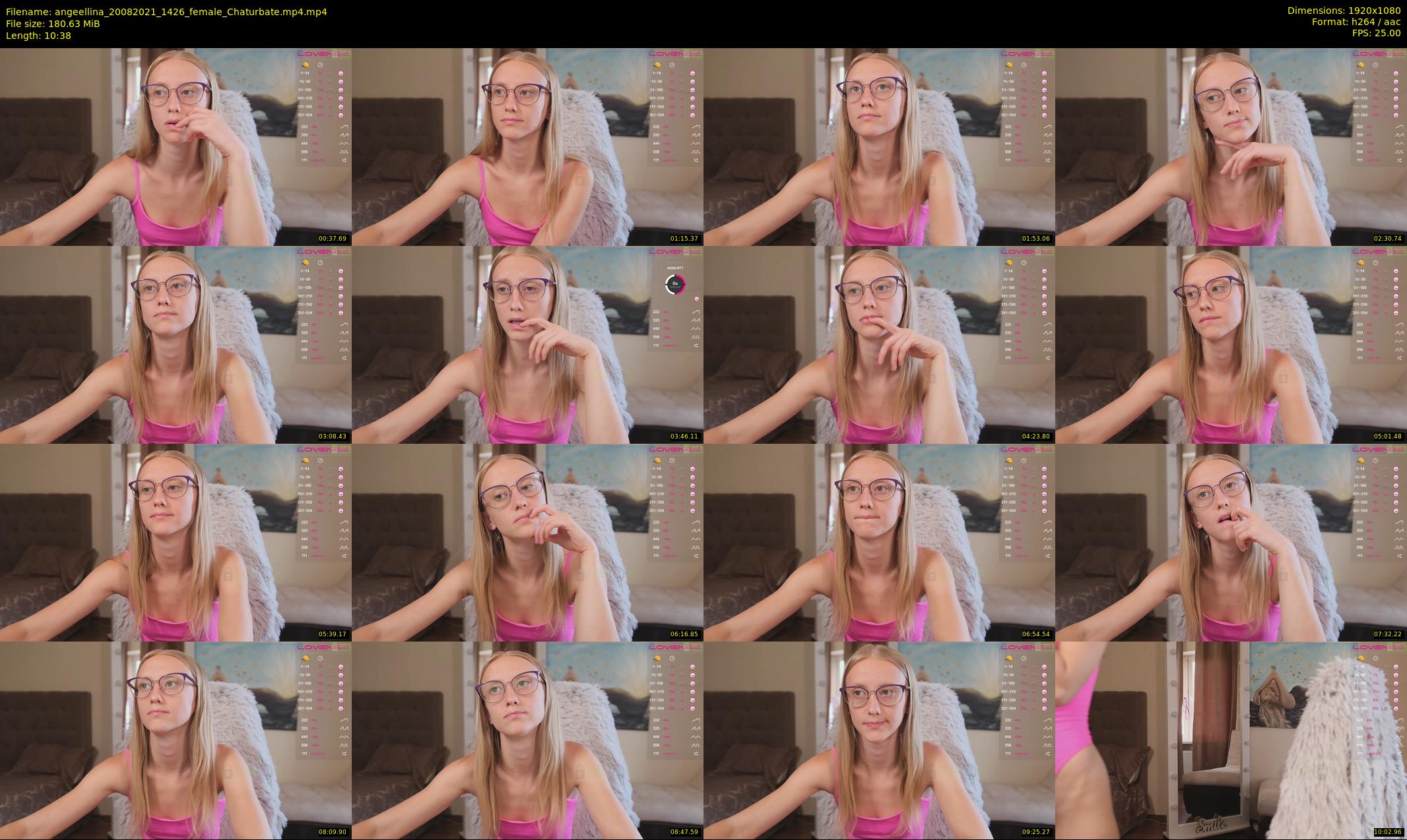 angeellina — 11 minute Chaturbate female cam show recording, 1080p, Aug 20, 2021