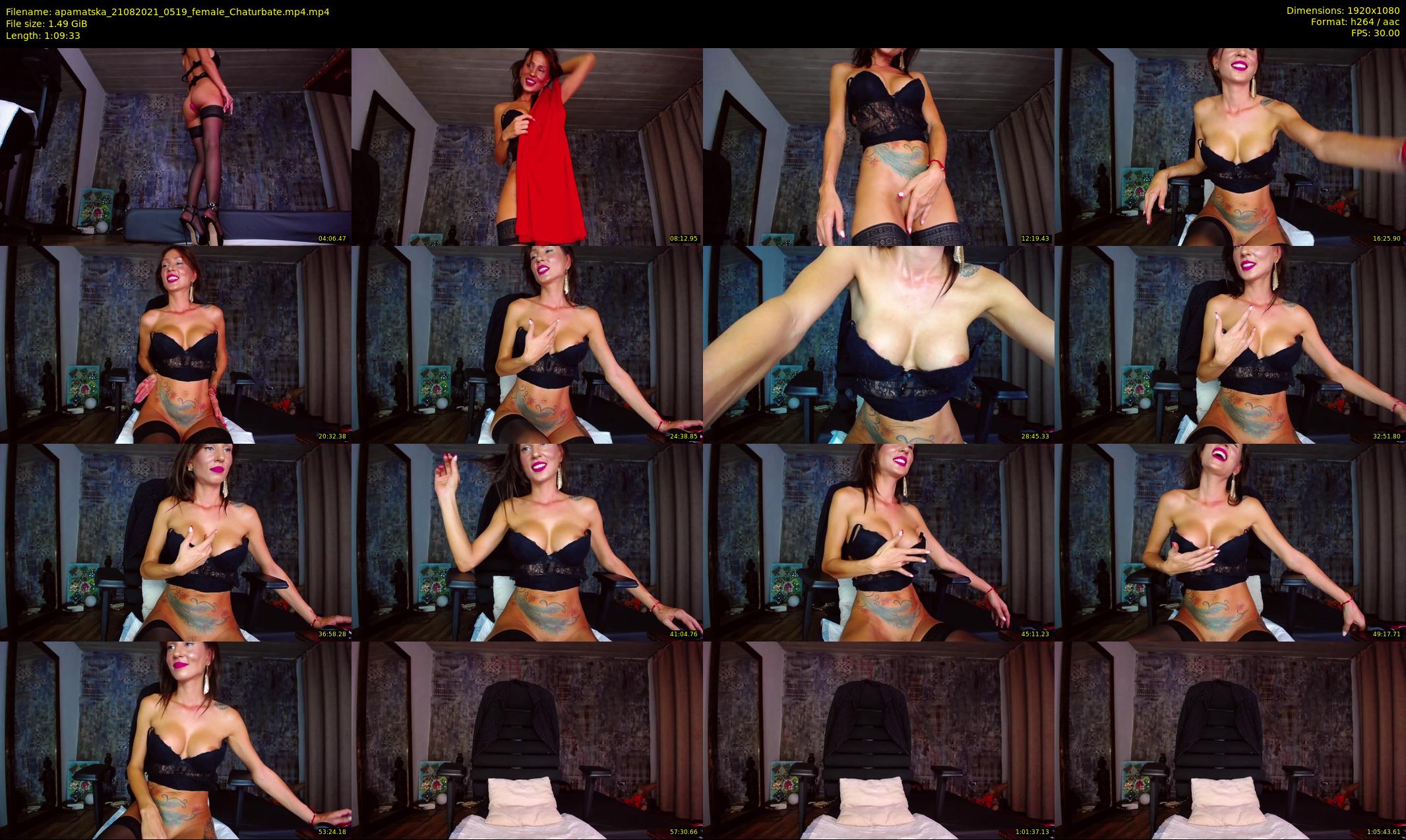 apamatska — 70 minute Chaturbate female cam show recording, 1080p, Aug 21, 2021