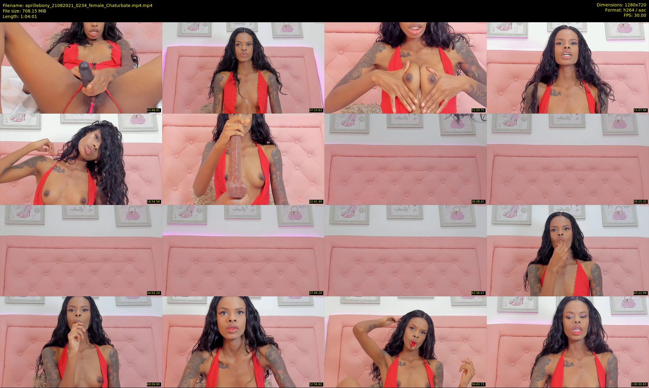 aprillebony — 65 minute Chaturbate female cam show recording, 720p, Aug 21, 2021