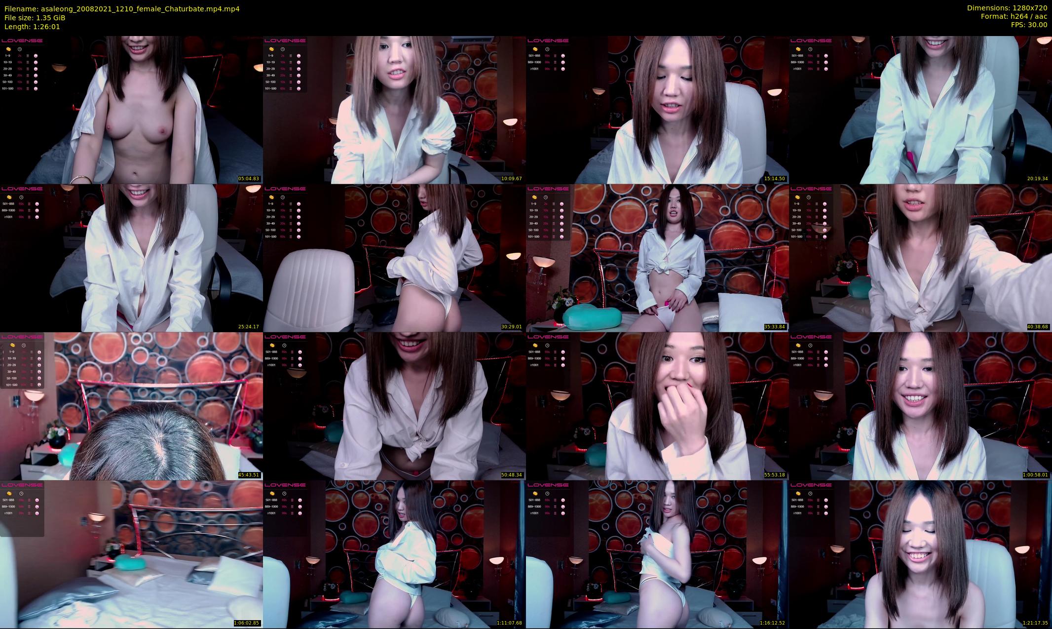 asaleong — 87 minute Chaturbate female cam show recording, 720p, Aug 20, 2021