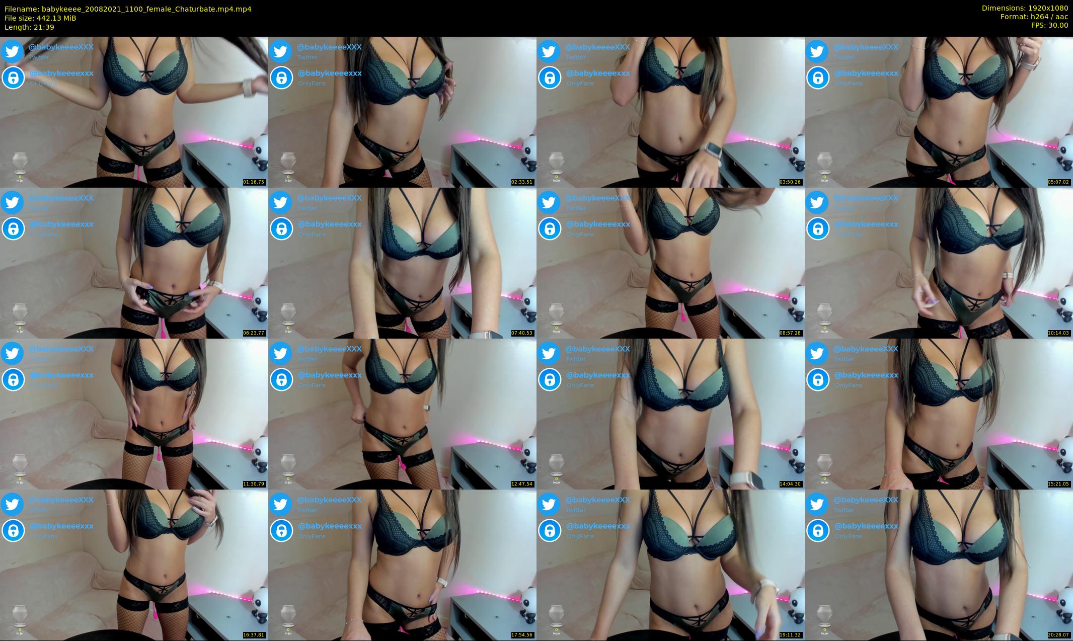 babykeeee — 22 minute Chaturbate female cam show recording, 1080p, Aug 20, 2021