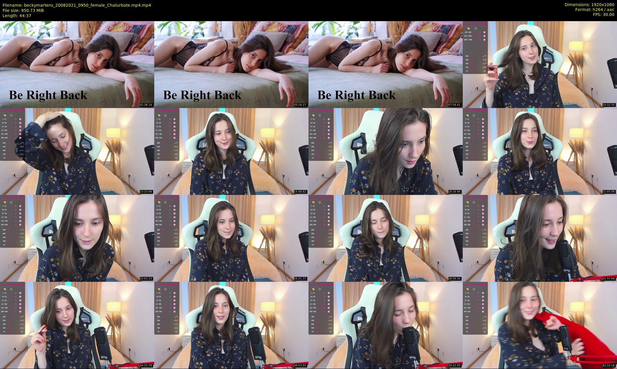 beckymartens — 45 minute Chaturbate female cam show recording, 1080p, Aug 20, 2021