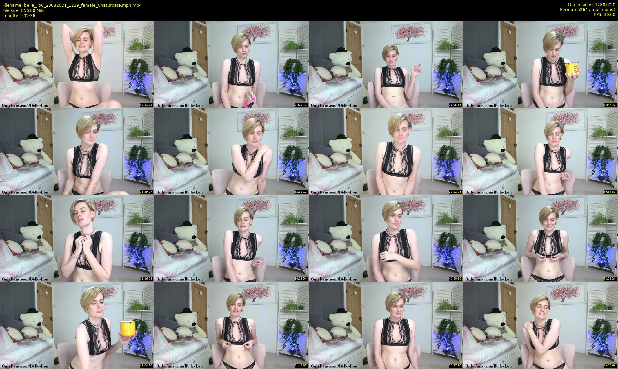 belle_jlou — 63 minute Chaturbate female cam show recording, 720p, Aug 20, 2021