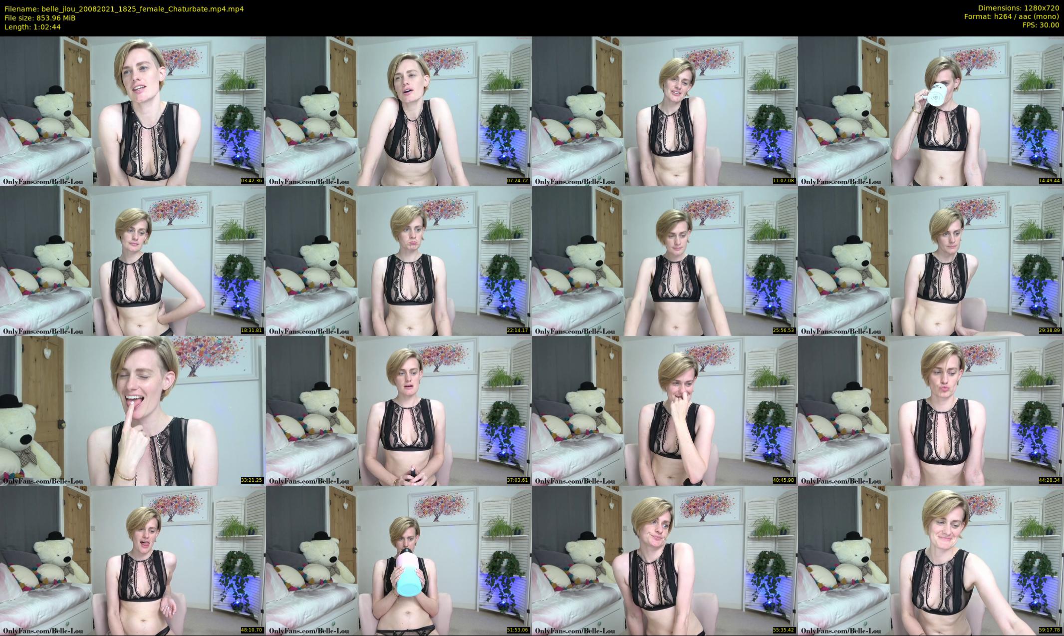 belle_jlou — 63 minute Chaturbate female cam show recording, 720p, Aug 20, 2021