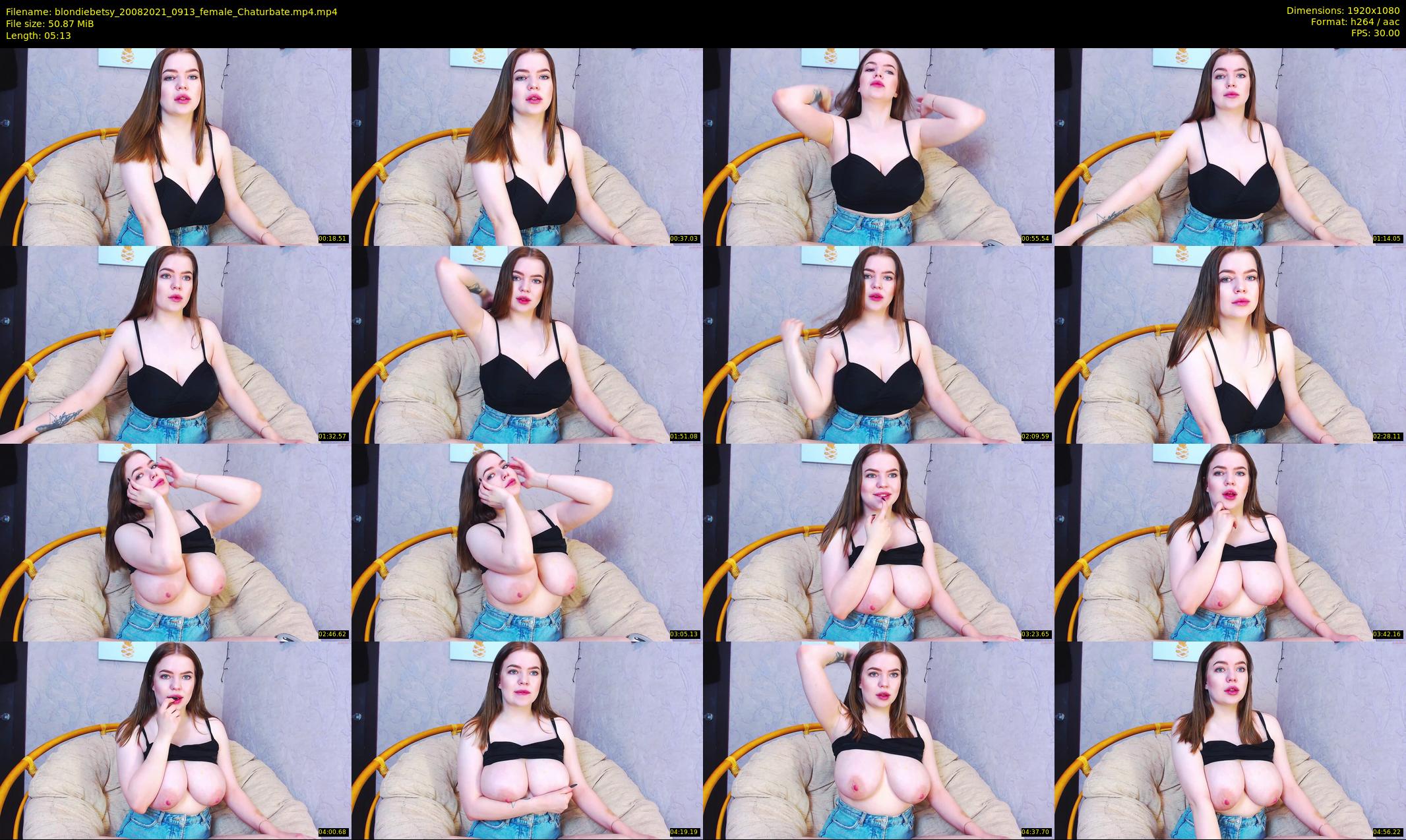 blondiebetsy — 6 minute Chaturbate female cam show recording, 1080p, Aug 20, 2021