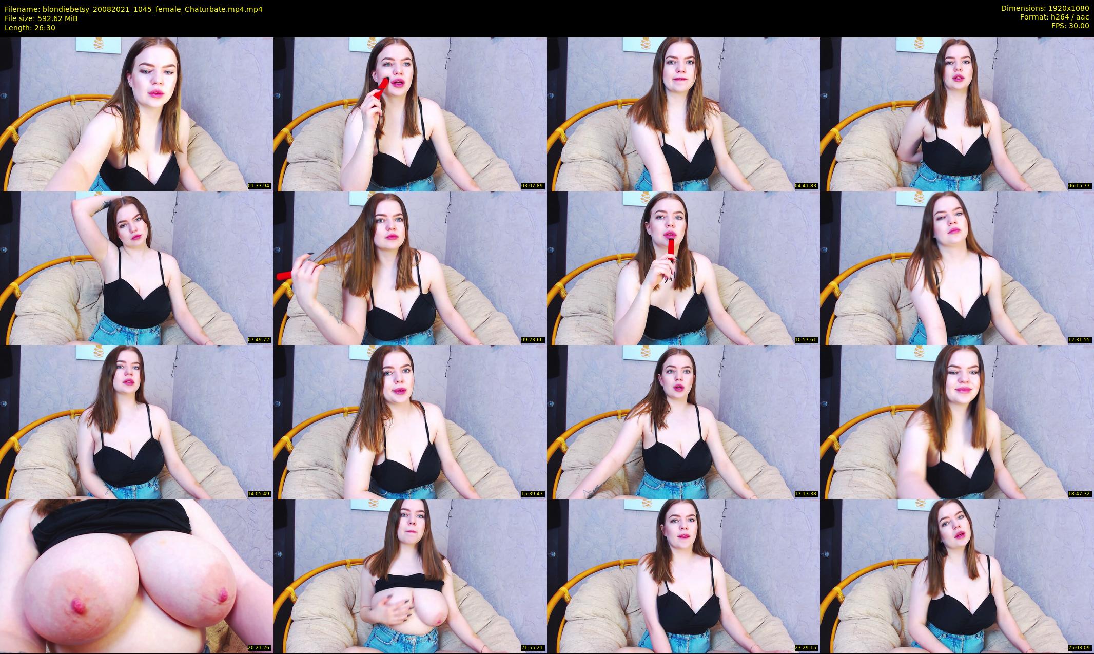 blondiebetsy — 27 minute Chaturbate female cam show recording, 1080p, Aug 20, 2021