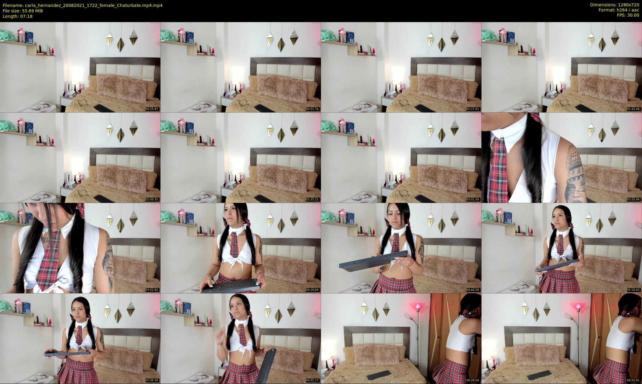 carla_hernandez — 8 minute Chaturbate female cam show recording, 720p, Aug 20, 2021