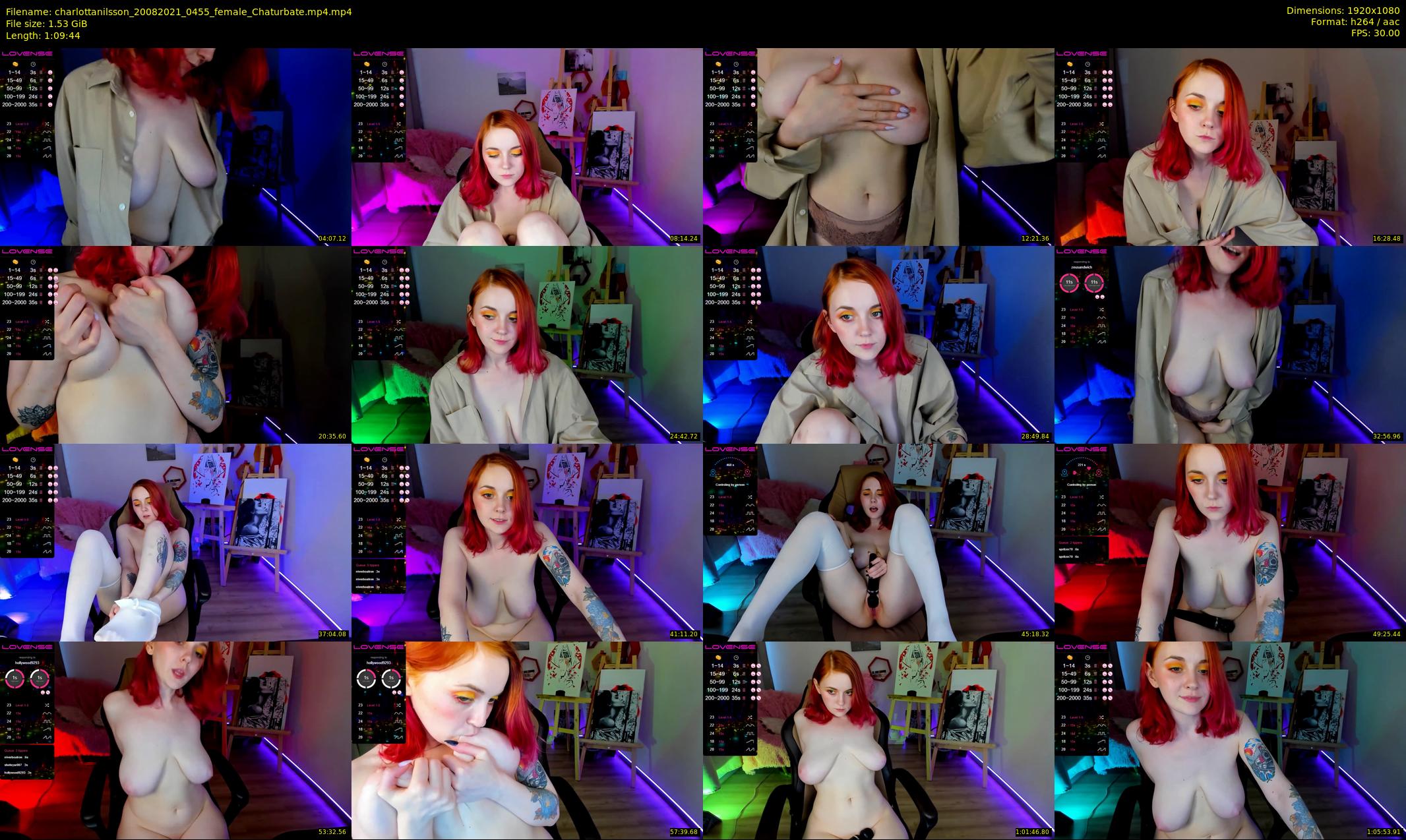charlottanilsson — 70 minute Chaturbate female cam show recording, 1080p, Aug 20, 2021