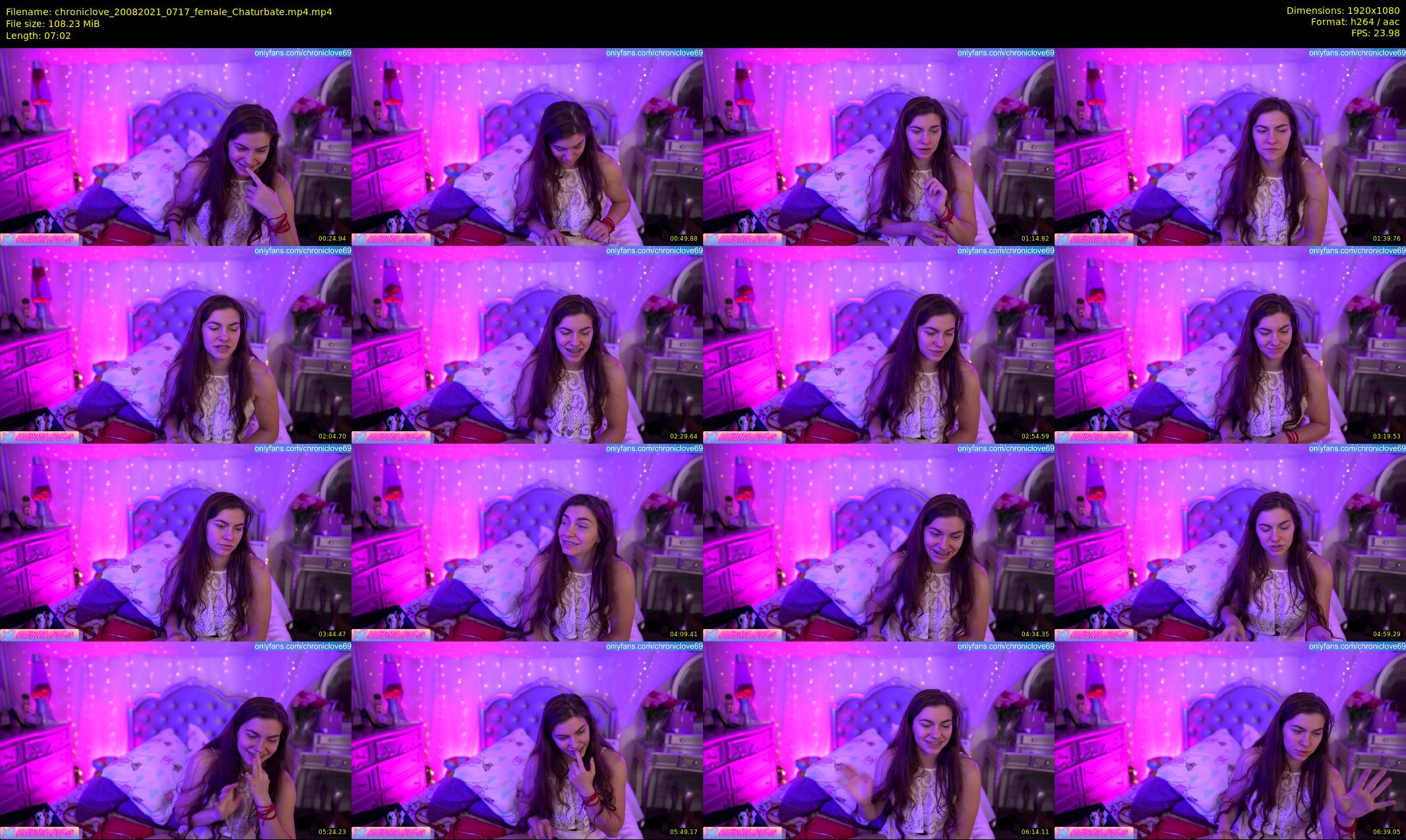 chroniclove — 8 minute Chaturbate female cam show recording, 1080p, Aug 20, 2021