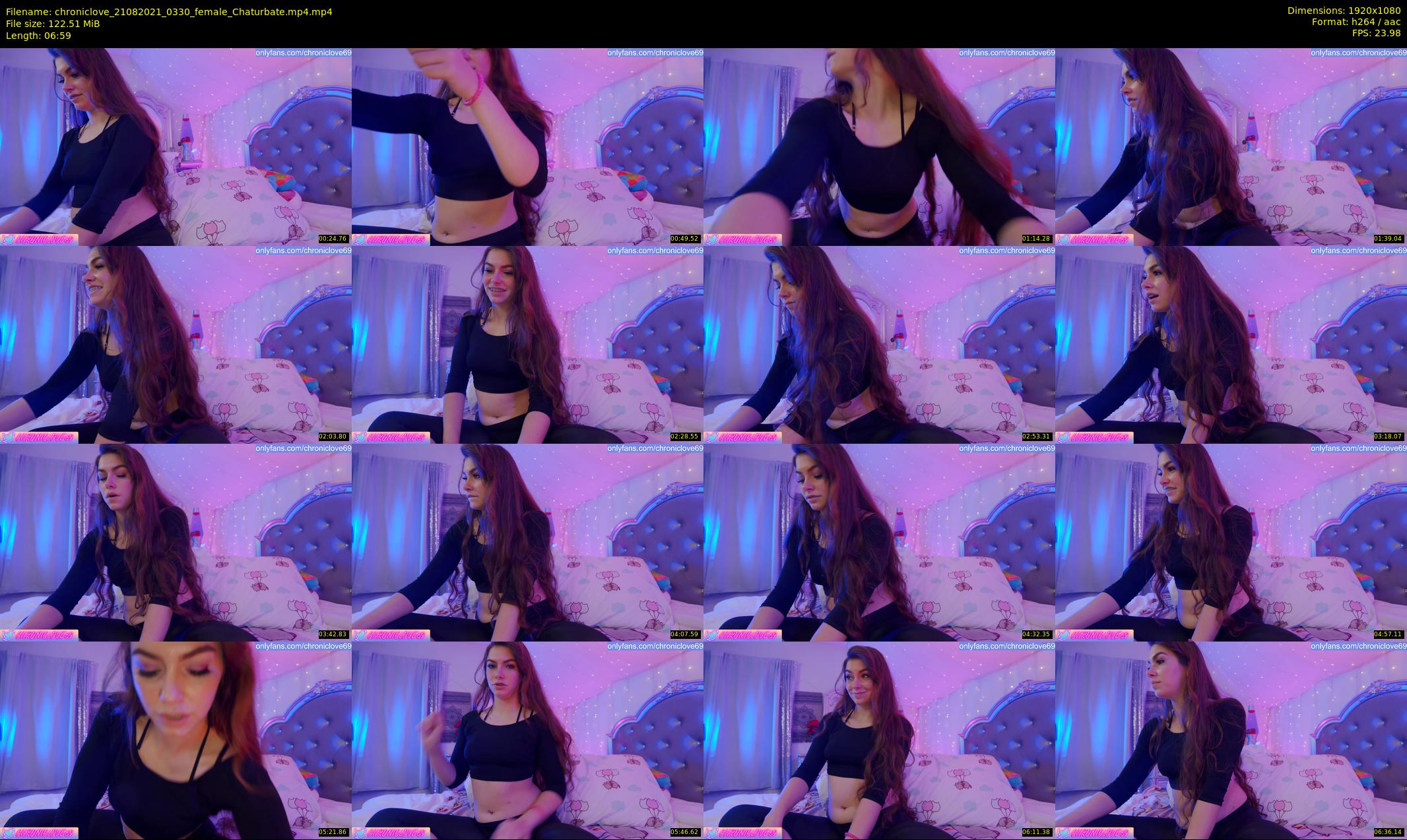 chroniclove — 7 minute Chaturbate female cam show recording, 1080p, Aug 21, 2021