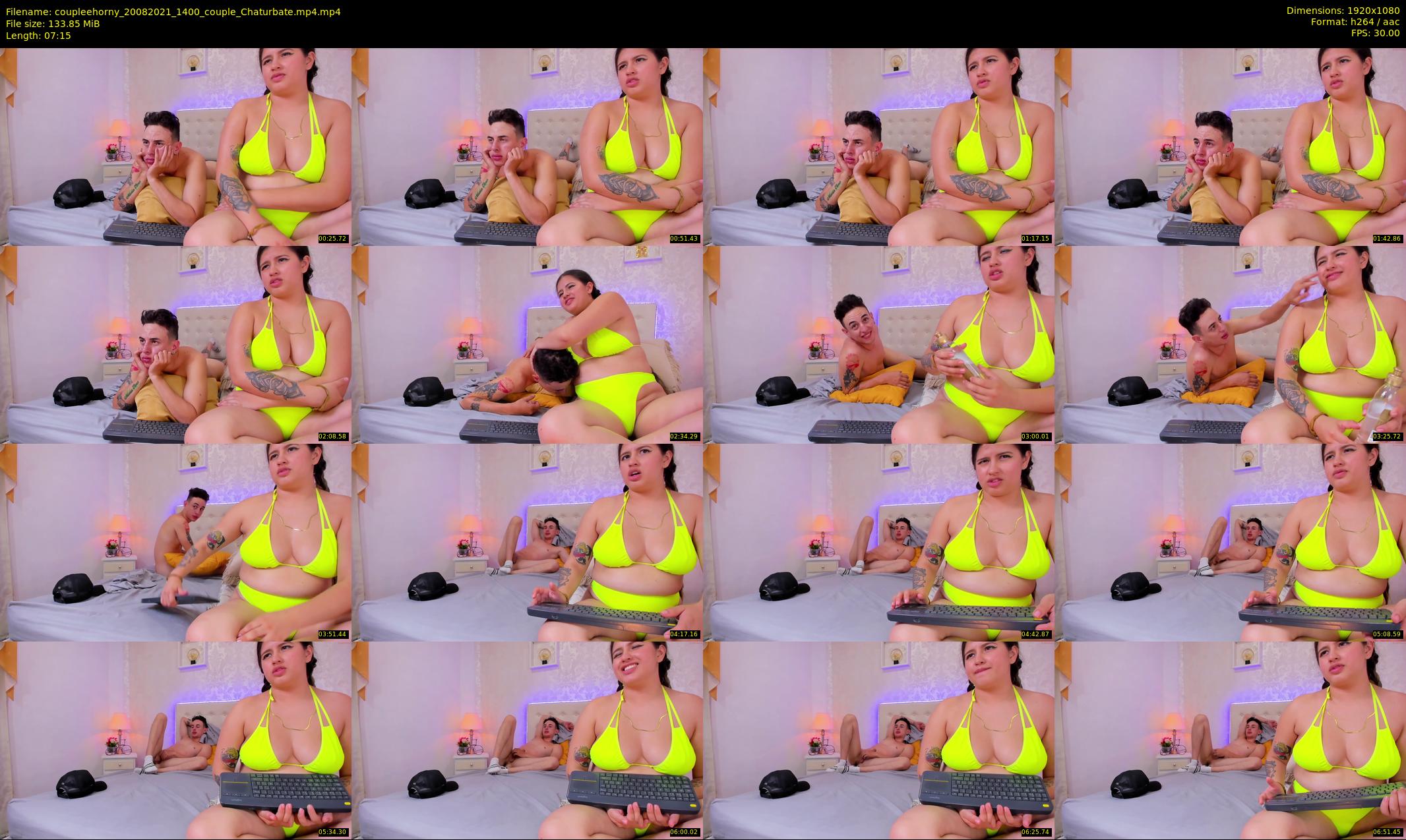 coupleehorny — 8 minute Chaturbate couple cam show recording, 1080p, Aug 20, 2021