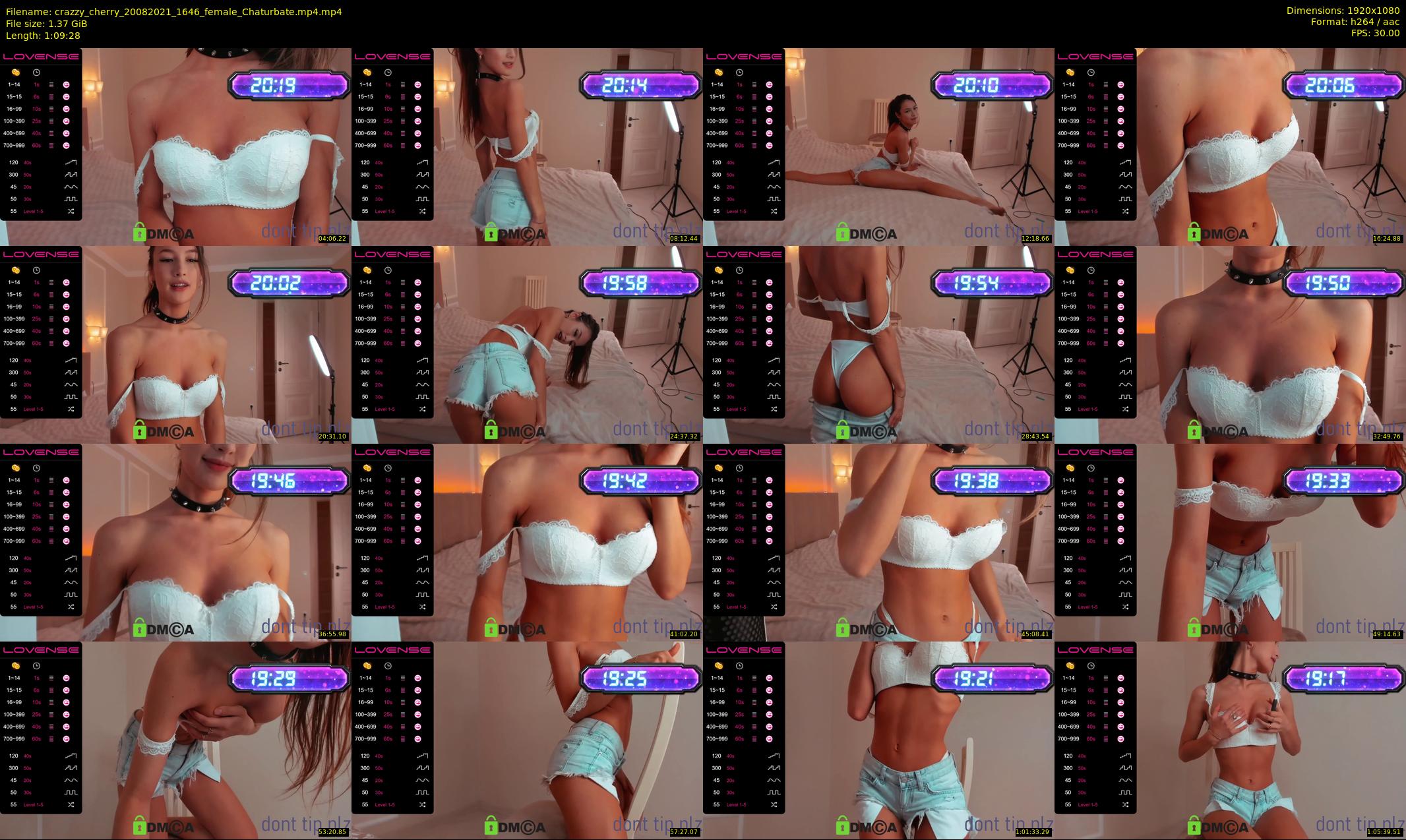 crazzy_cherry — 70 minute Chaturbate female cam show recording, 1080p, Aug 20, 2021
