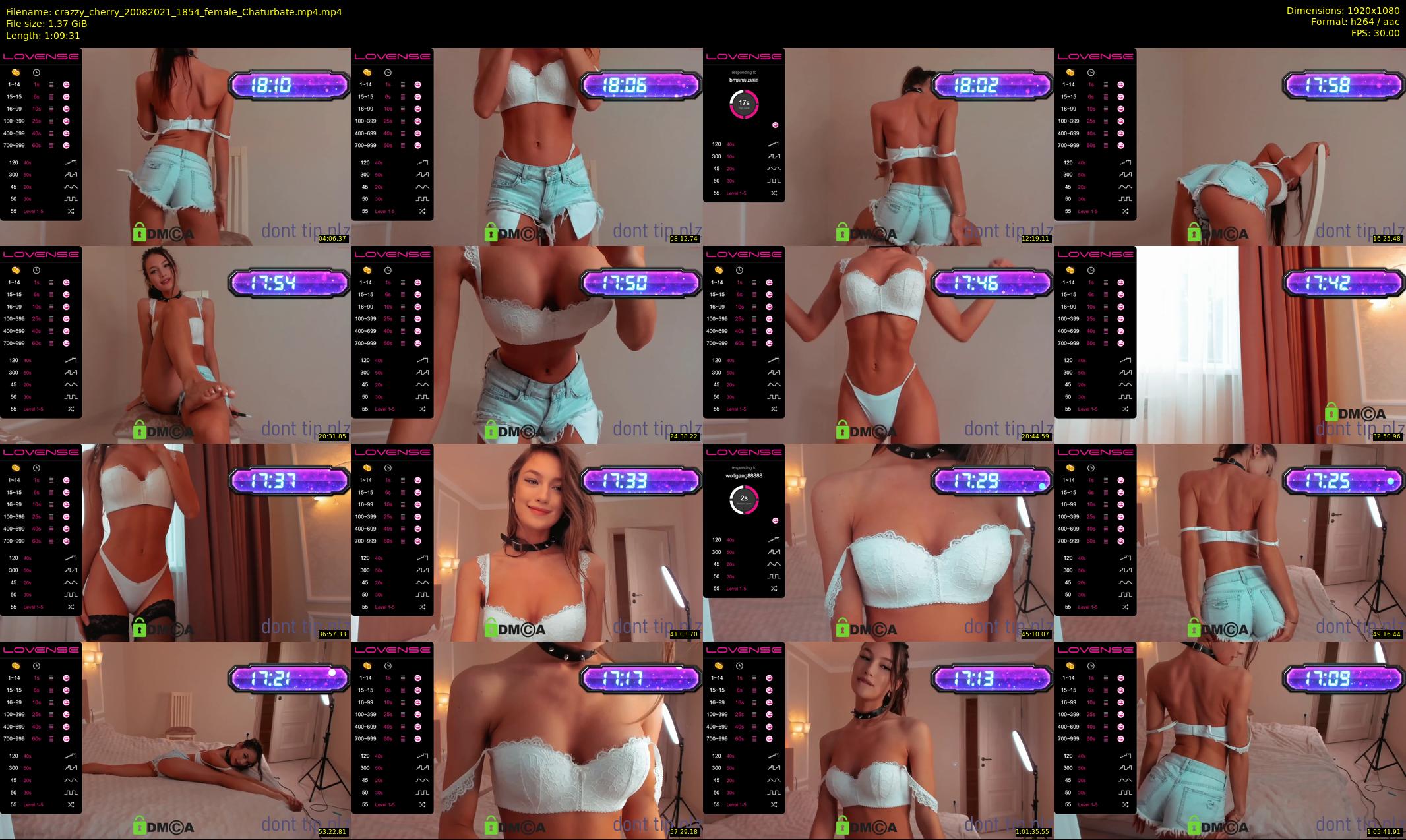 crazzy_cherry — 70 minute Chaturbate female cam show recording, 1080p, Aug 20, 2021