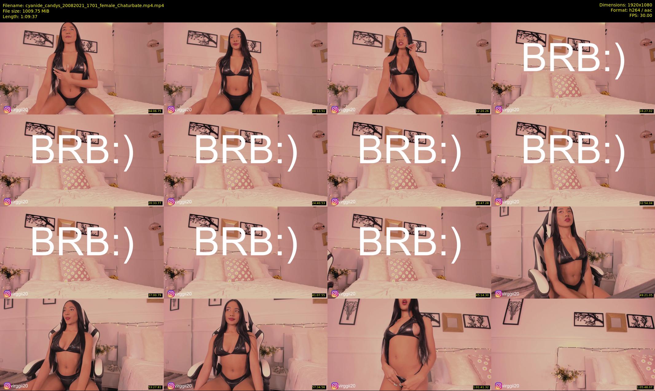 cyanide_candys — 70 minute Chaturbate female cam show recording, 1080p, Aug 20, 2021