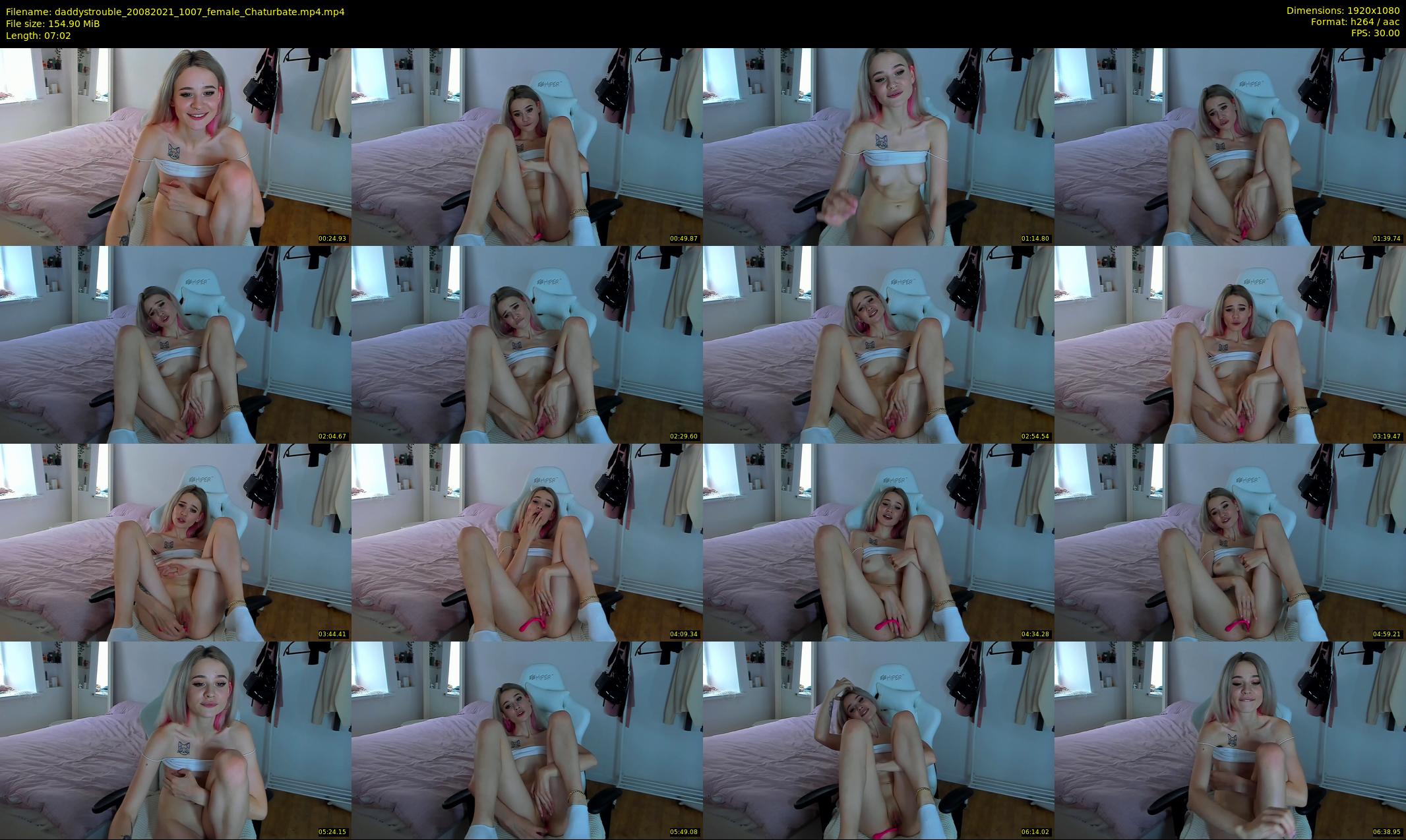 daddystrouble — 8 minute Chaturbate female cam show recording, 1080p, Aug 20, 2021