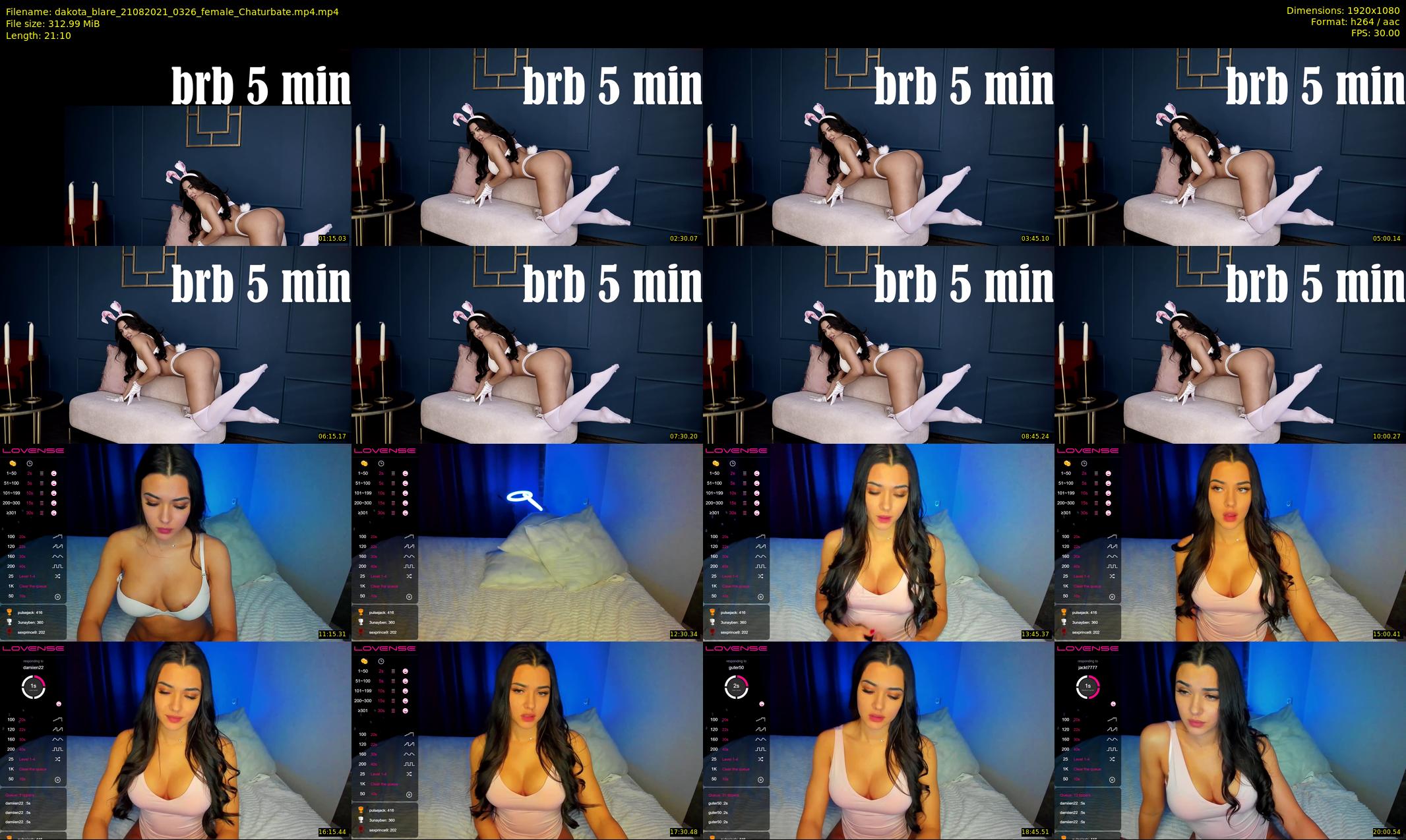 dakota_blare — 22 minute Chaturbate female cam show recording, 1080p, Aug 21, 2021