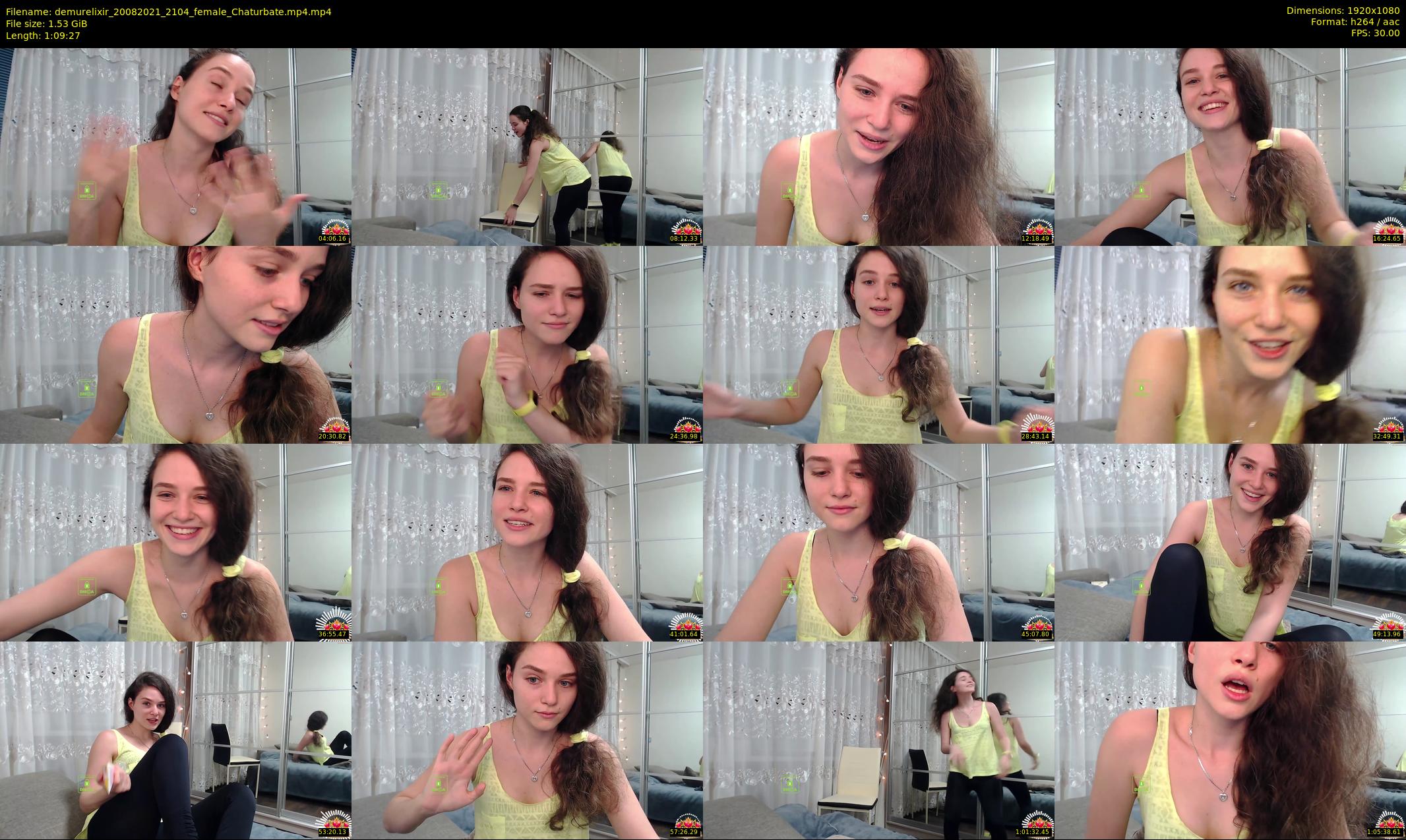 demurelixir — 70 minute Chaturbate female cam show recording, 1080p, Aug 20, 2021