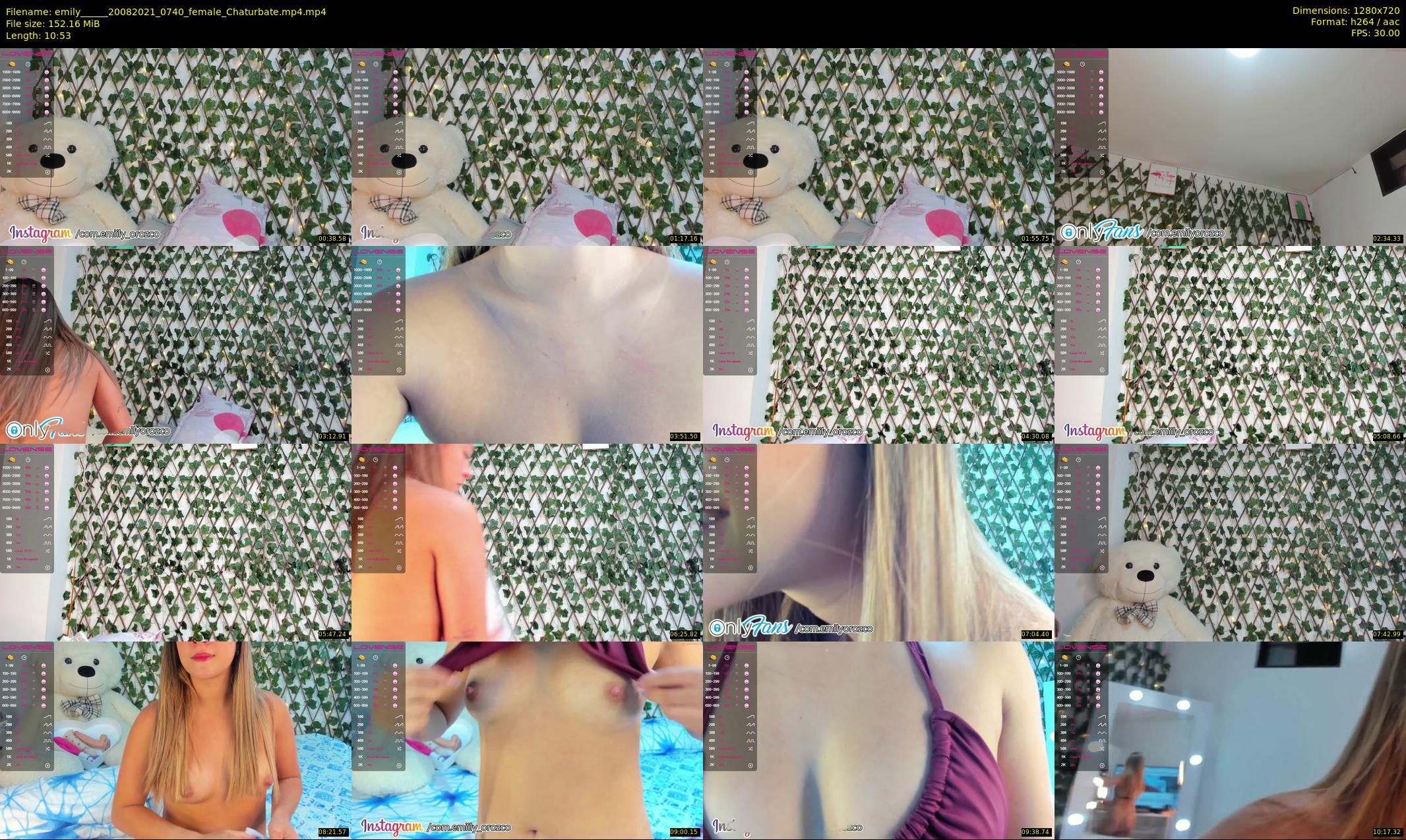 emily_____ — 11 minute Chaturbate female cam show recording, 720p, Aug 20, 2021