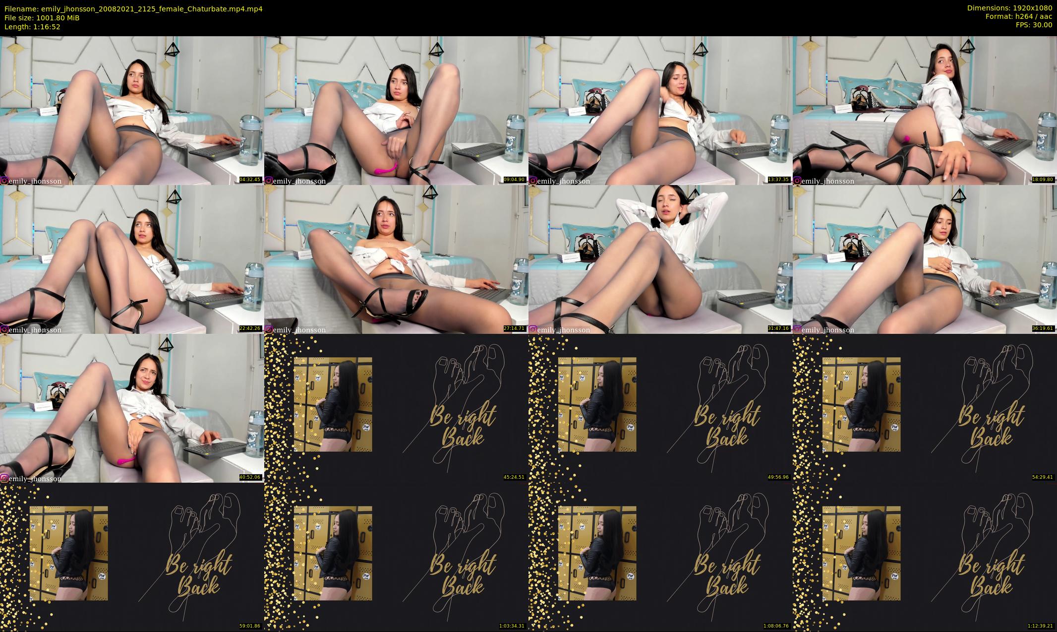 emily_jhonsson — 77 minute Chaturbate female cam show recording, 1080p, Aug 20, 2021