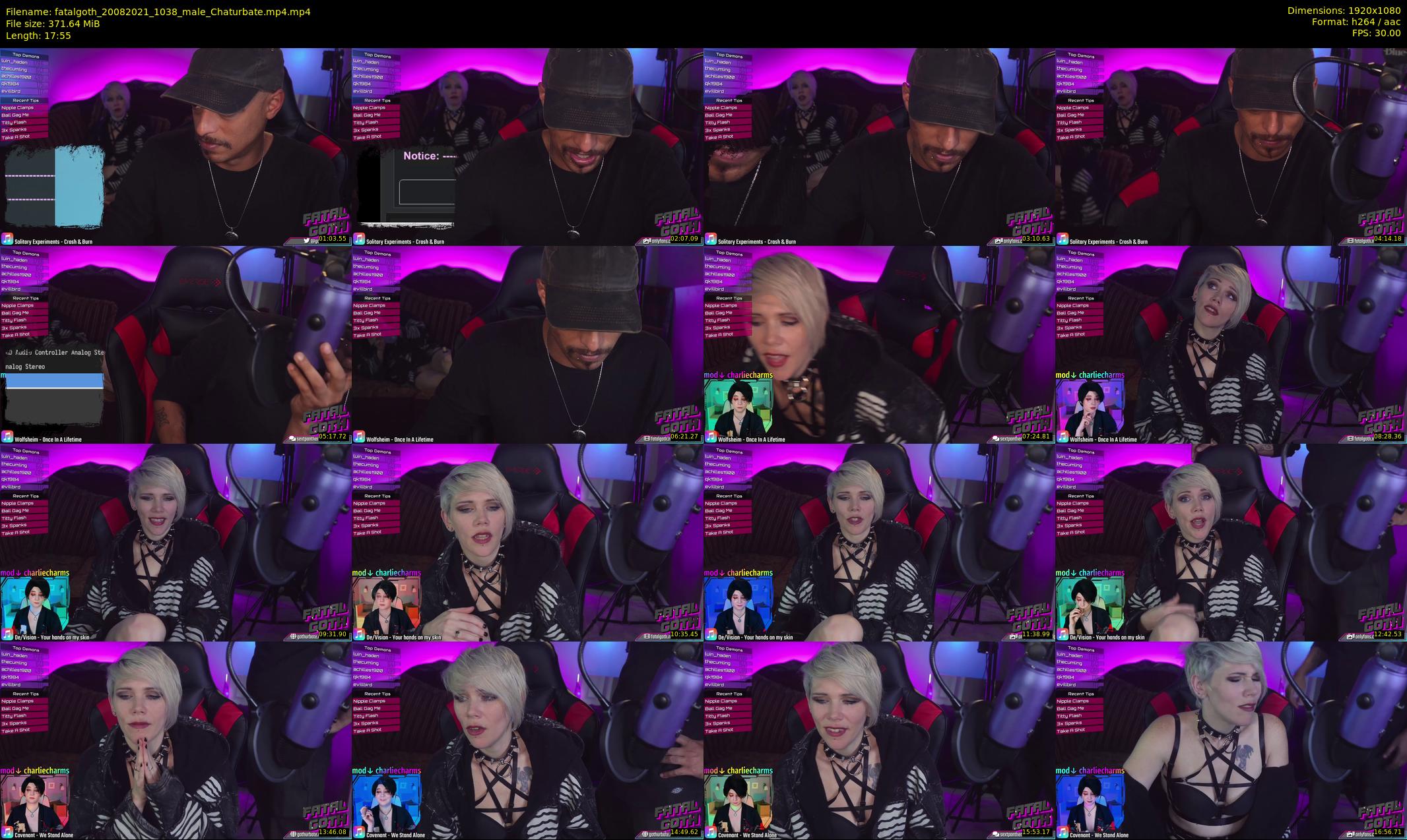 fatalgoth — 18 minute Chaturbate couple cam show recording, 1080p, Aug 20, 2021