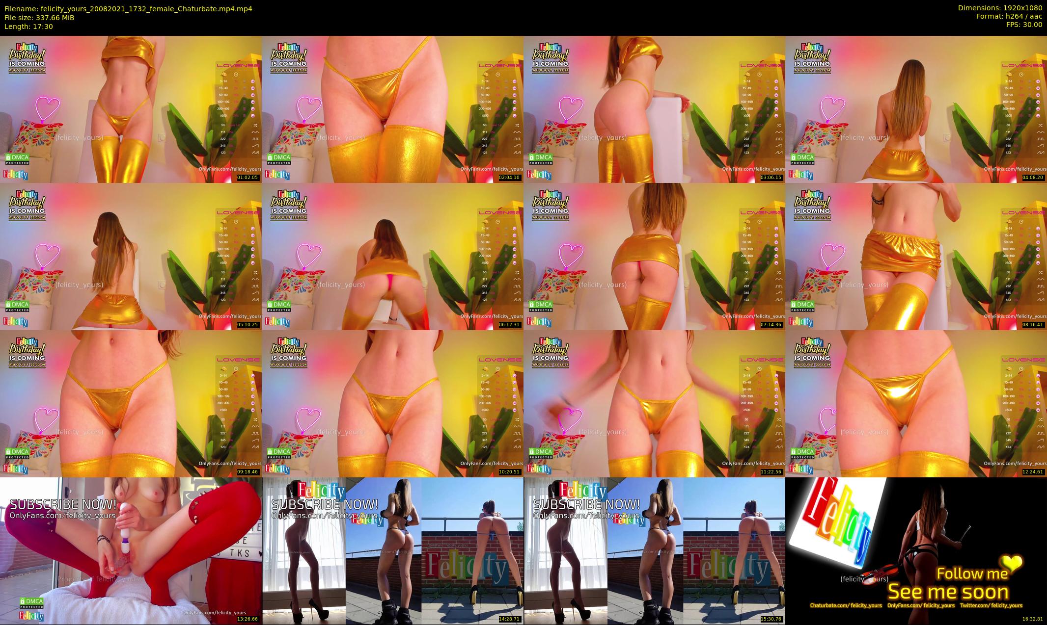 felicity_yours — 18 minute Chaturbate female cam show recording, 1080p, Aug 20, 2021
