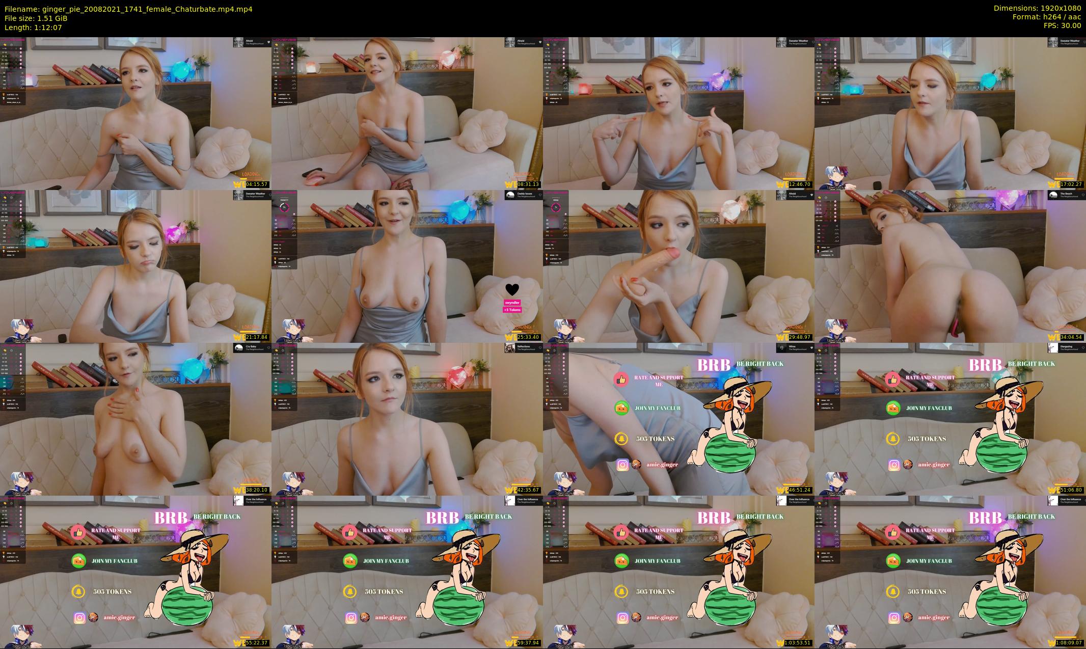 ginger_pie — 73 minute Chaturbate female cam show recording, 1080p, Aug 20, 2021
