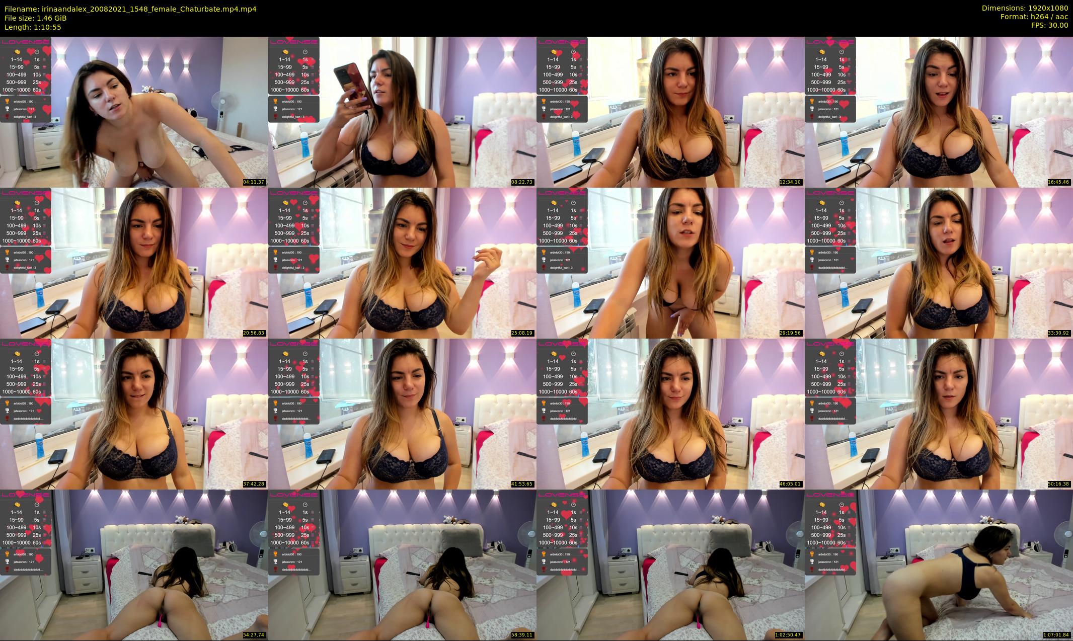 irinaandalex — 71 minute Chaturbate couple cam show recording, 1080p, Aug 20, 2021