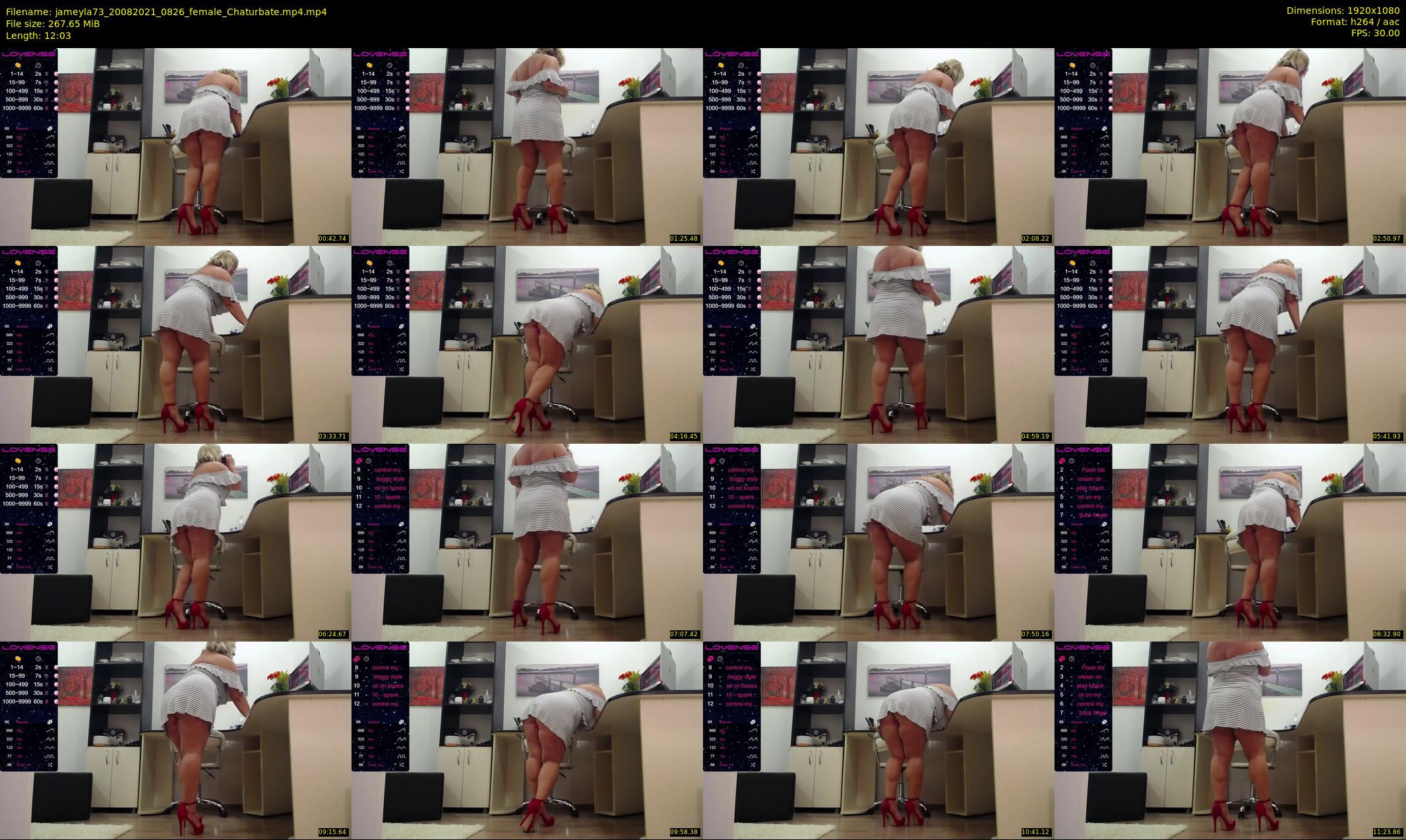 jameyla73 — 13 minute Chaturbate female cam show recording, 1080p, Aug 20, 2021