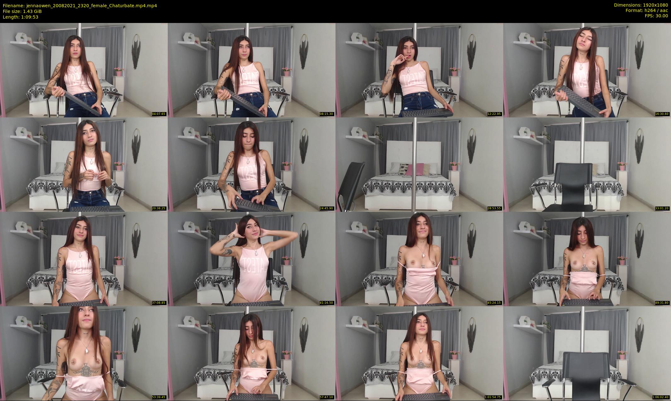 jennaowen — 70 minute Chaturbate female cam show recording, 1080p, Aug 20, 2021