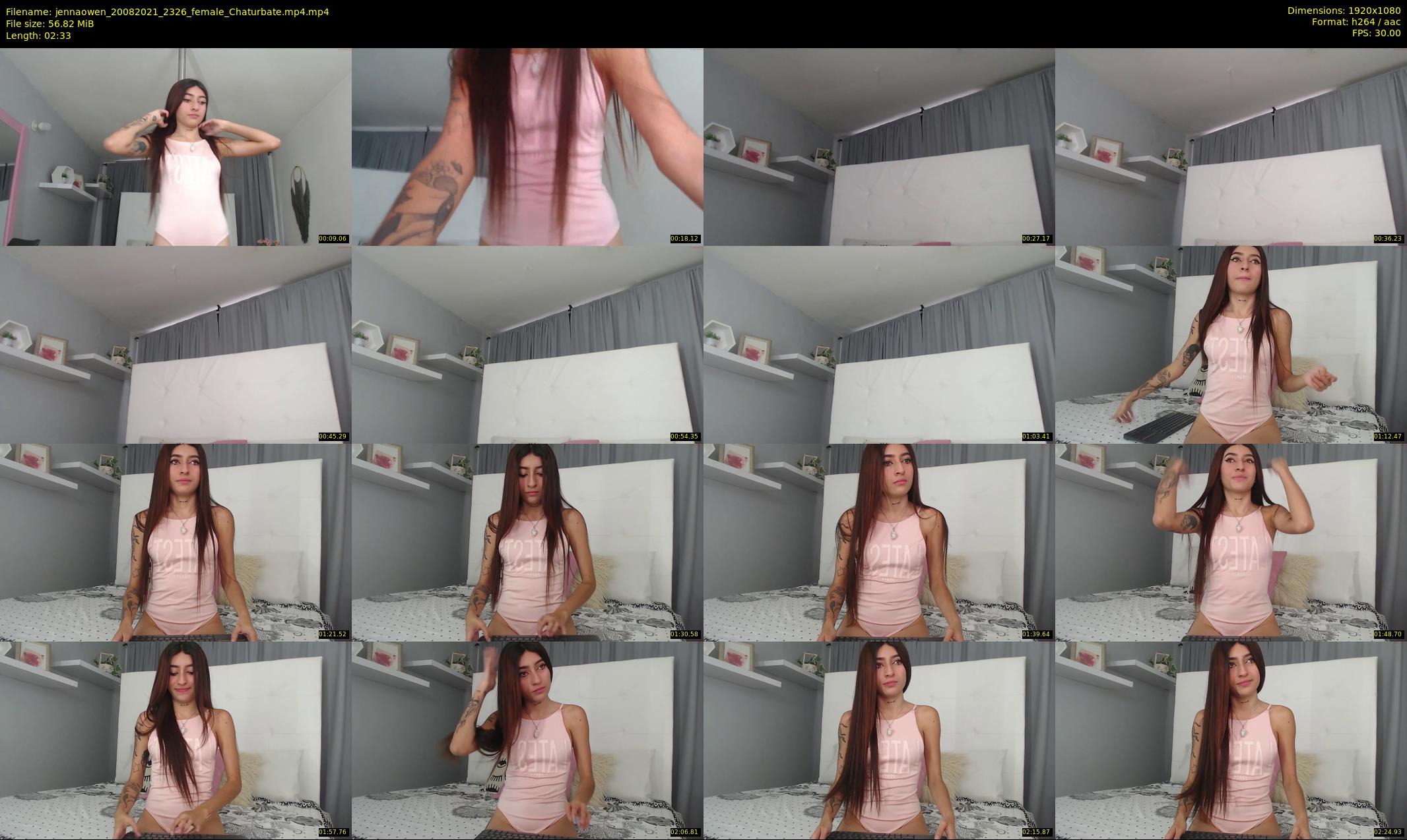 jennaowen — 3 minute Chaturbate female cam show recording, 1080p, Aug 20, 2021