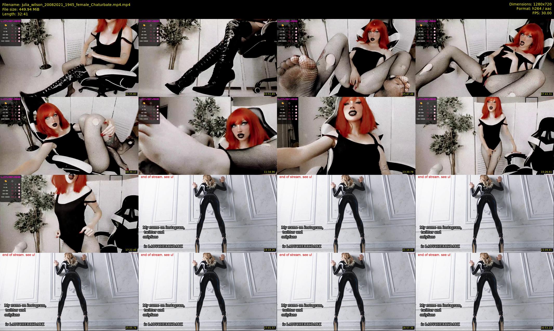 julia_wilson — 33 minute Chaturbate female cam show recording, 720p, Aug 20, 2021