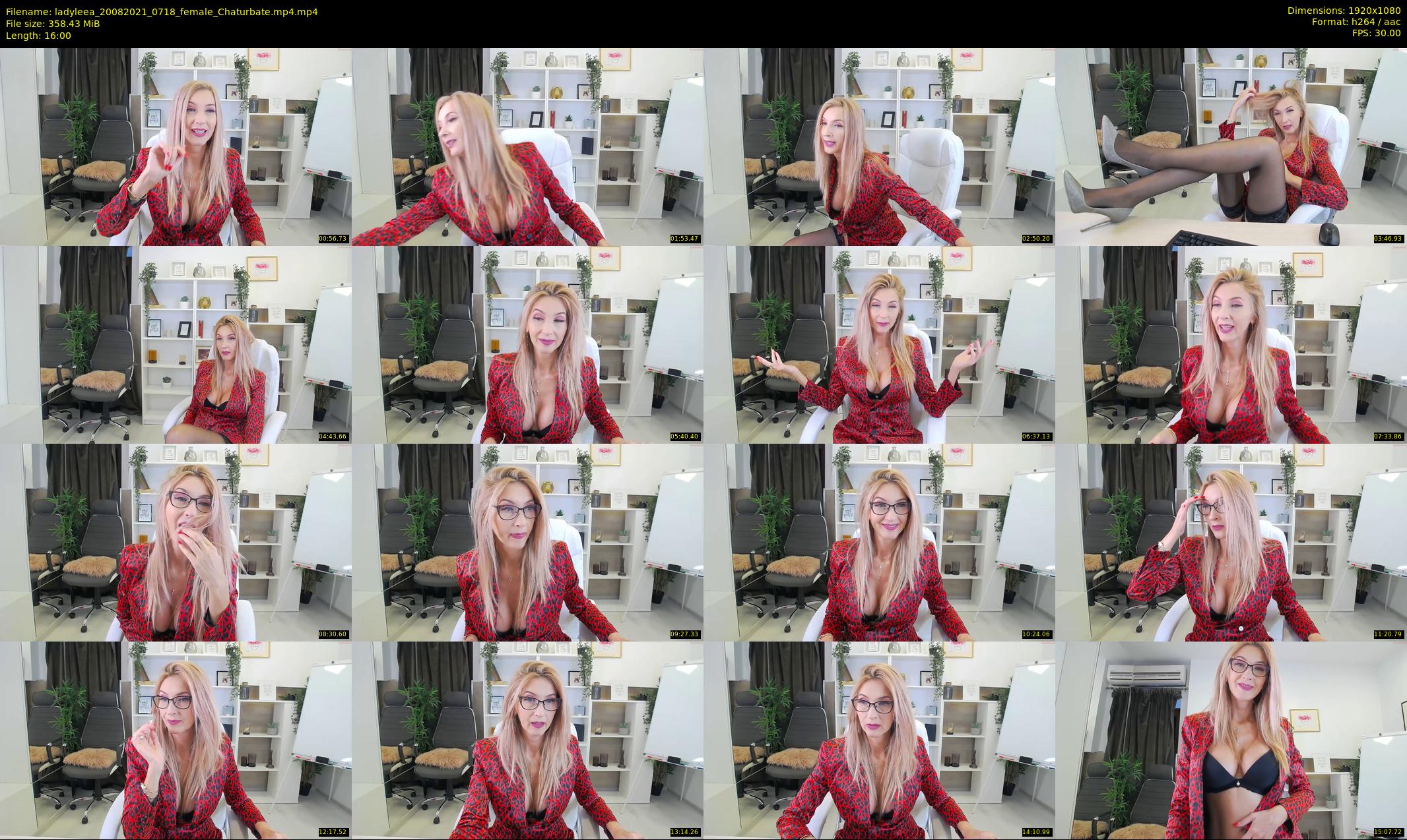 ladyleea — 16 minute Chaturbate female cam show recording, 1080p, Aug 20, 2021