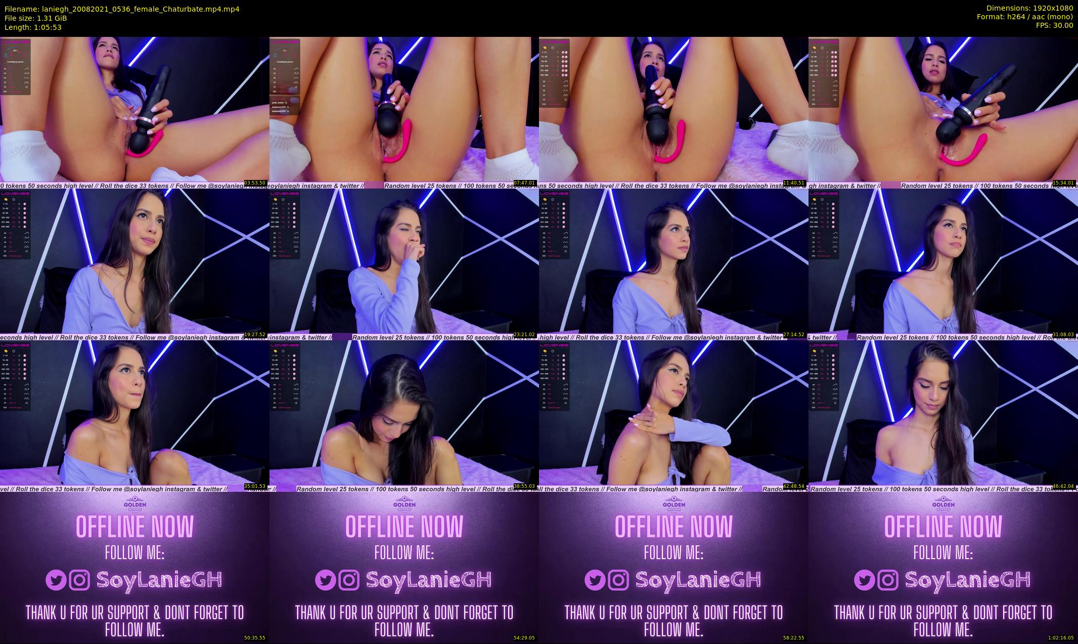 laniegh — 66 minute Chaturbate female cam show recording, 1080p, Aug 20, 2021