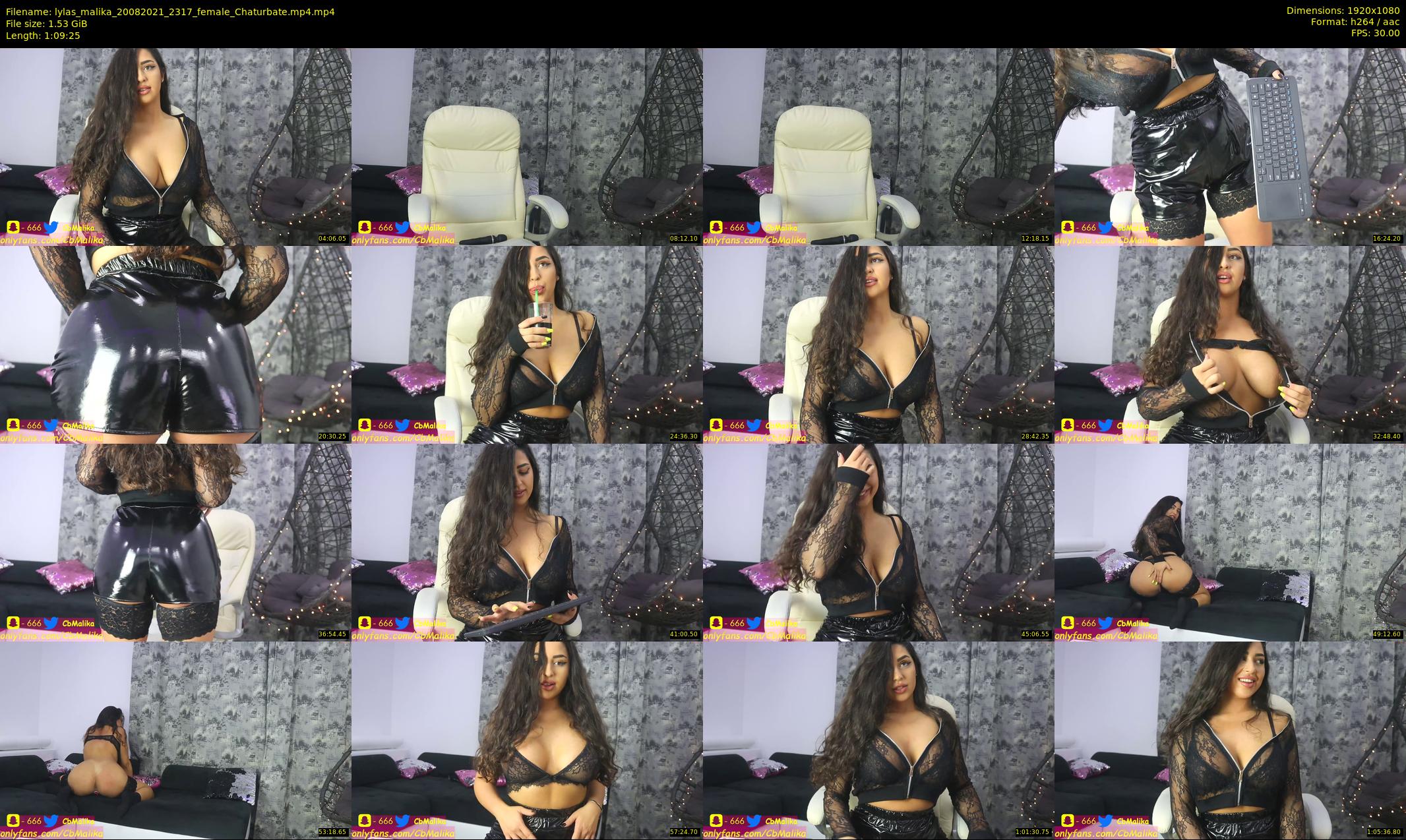 lylas_malika — 70 minute Chaturbate female cam show recording, 1080p, Aug 20, 2021