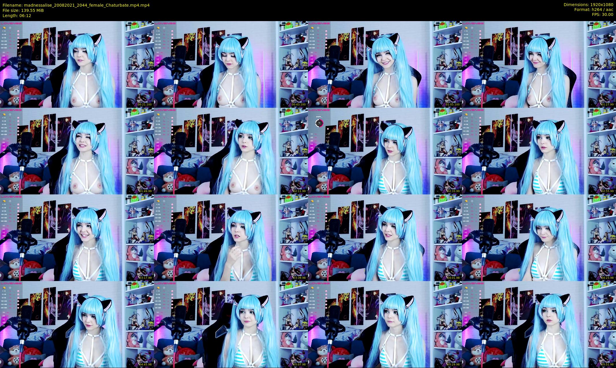 madnessalise — 7 minute Chaturbate female cam show recording, 1080p, Aug 20, 2021