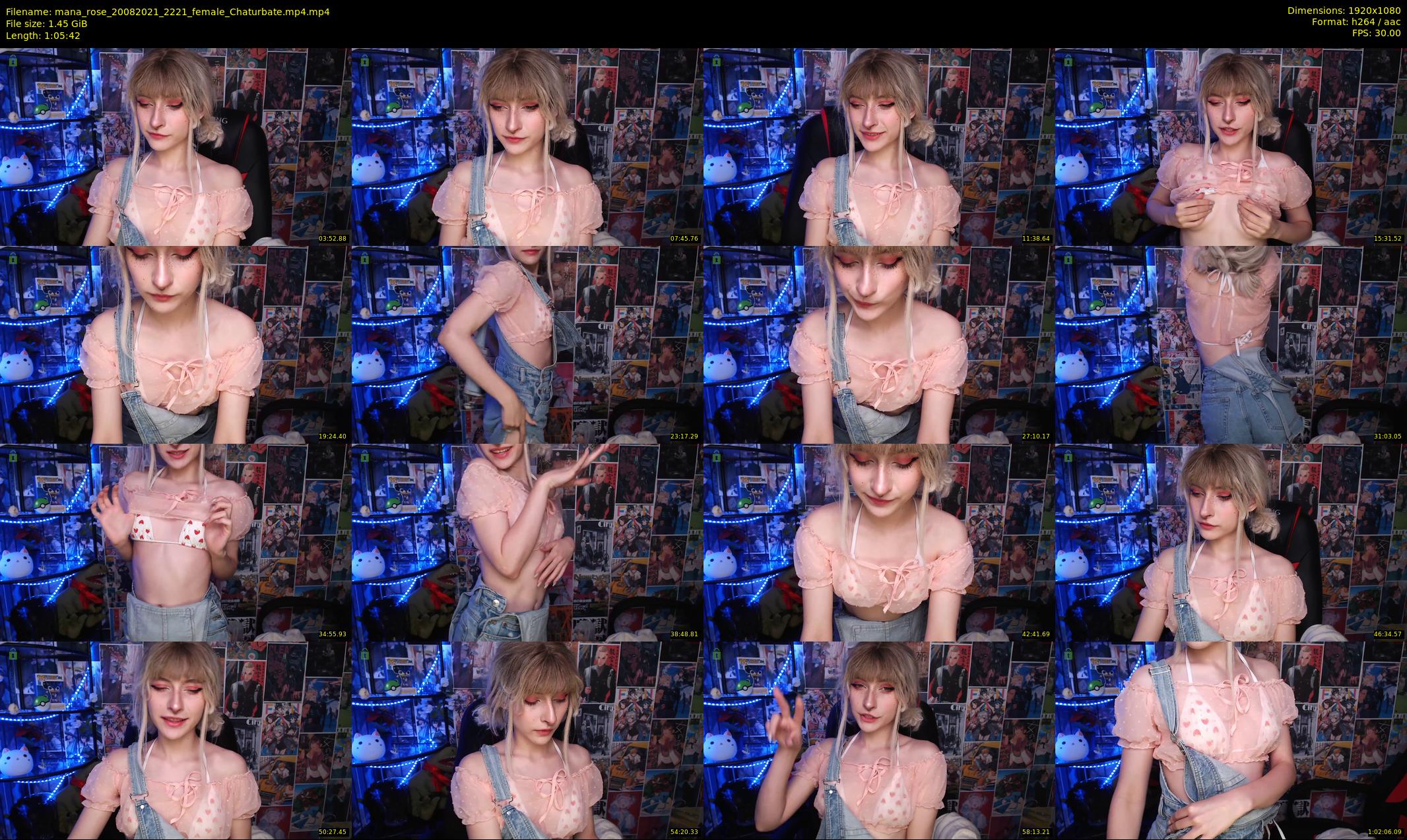 mana_rose — 66 minute Chaturbate female cam show recording, 1080p, Aug 20, 2021