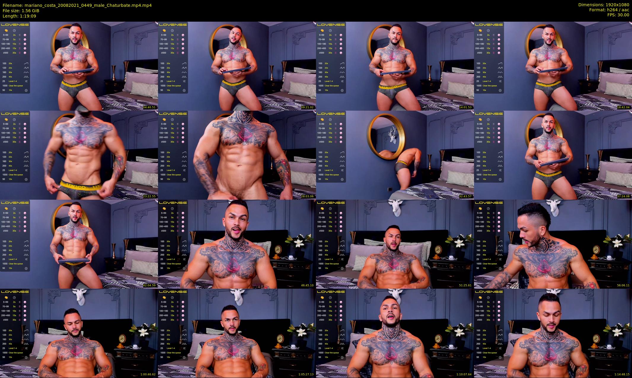 mariano_costa — 80 minute Chaturbate male cam show recording, 1080p, Aug 20, 2021