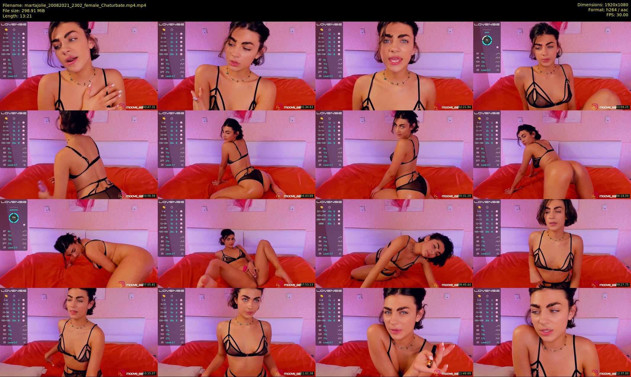 martajolie — 14 minute Chaturbate female cam show recording, 1080p, Aug 20, 2021